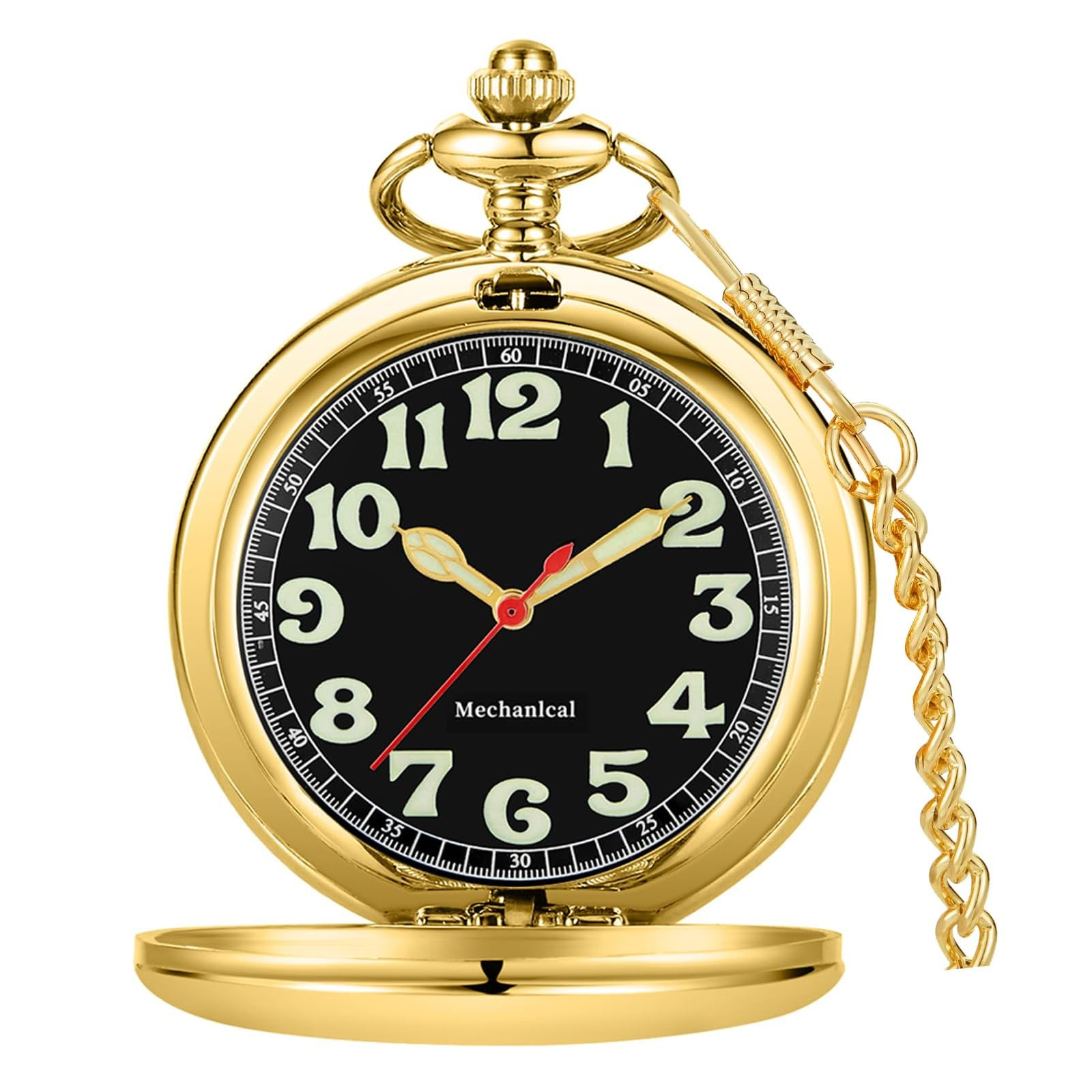 Men's Mechanical Pocket Watch - Gold PJX136-image-98376831-e20a-4f04-9d9e-820ab7ff4fdd-4301