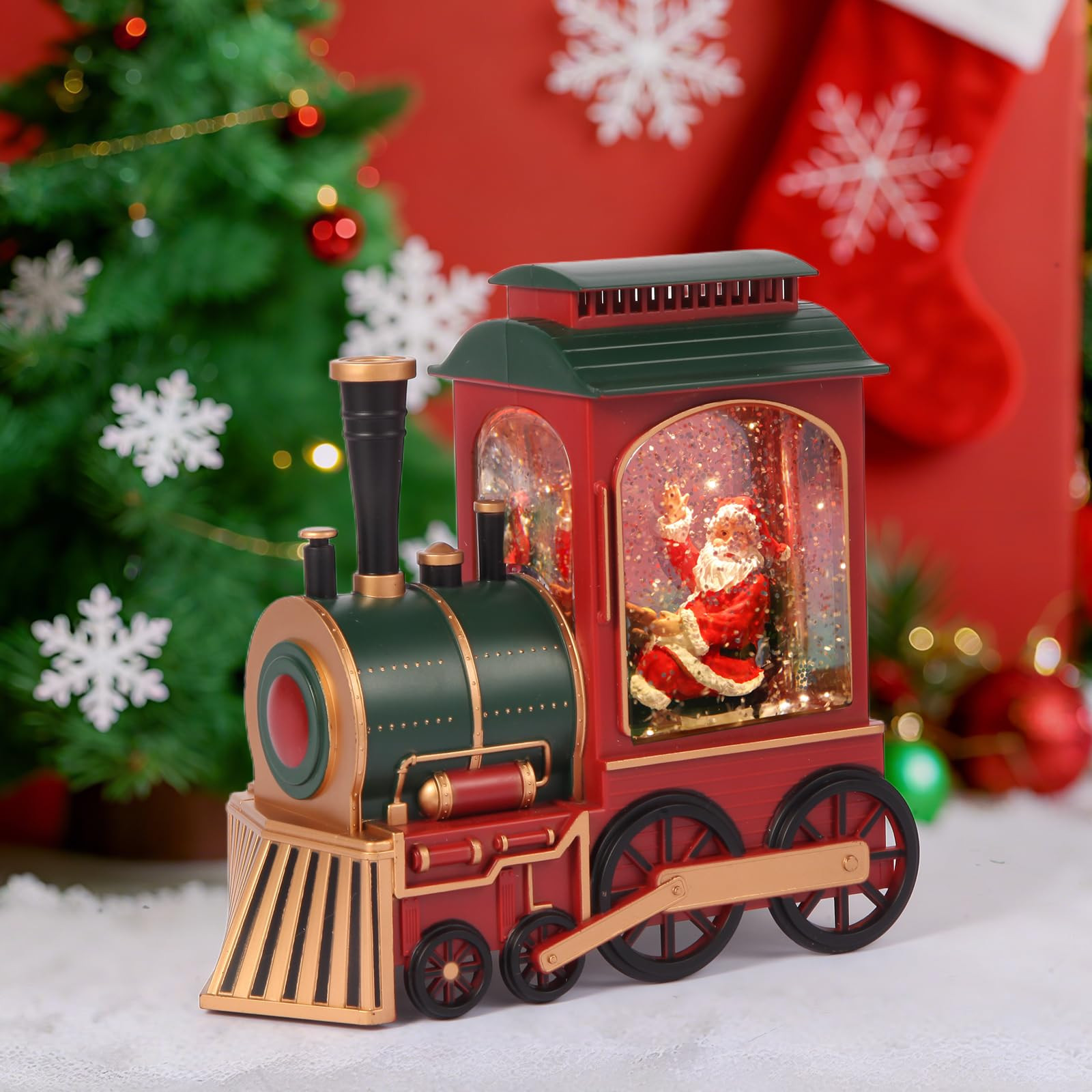 Christmas Train LED Snow Globe - Multicoloured Locomotive-image-2a4561e1-d1d6-4330-8822-cc7b106182e1-264656