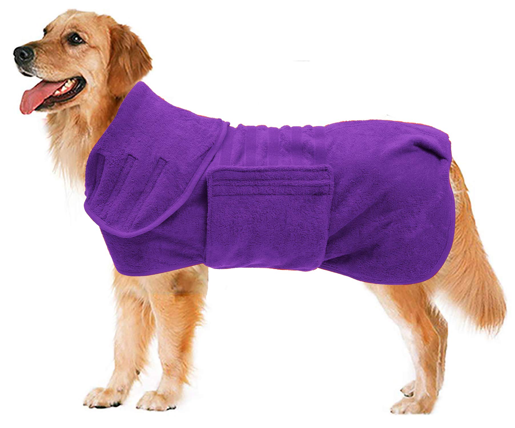 Dog Drying Coat Robe - Purple Small-image-f6182823-b8e0-4faf-aaf2-4f352f5701e5-126099
