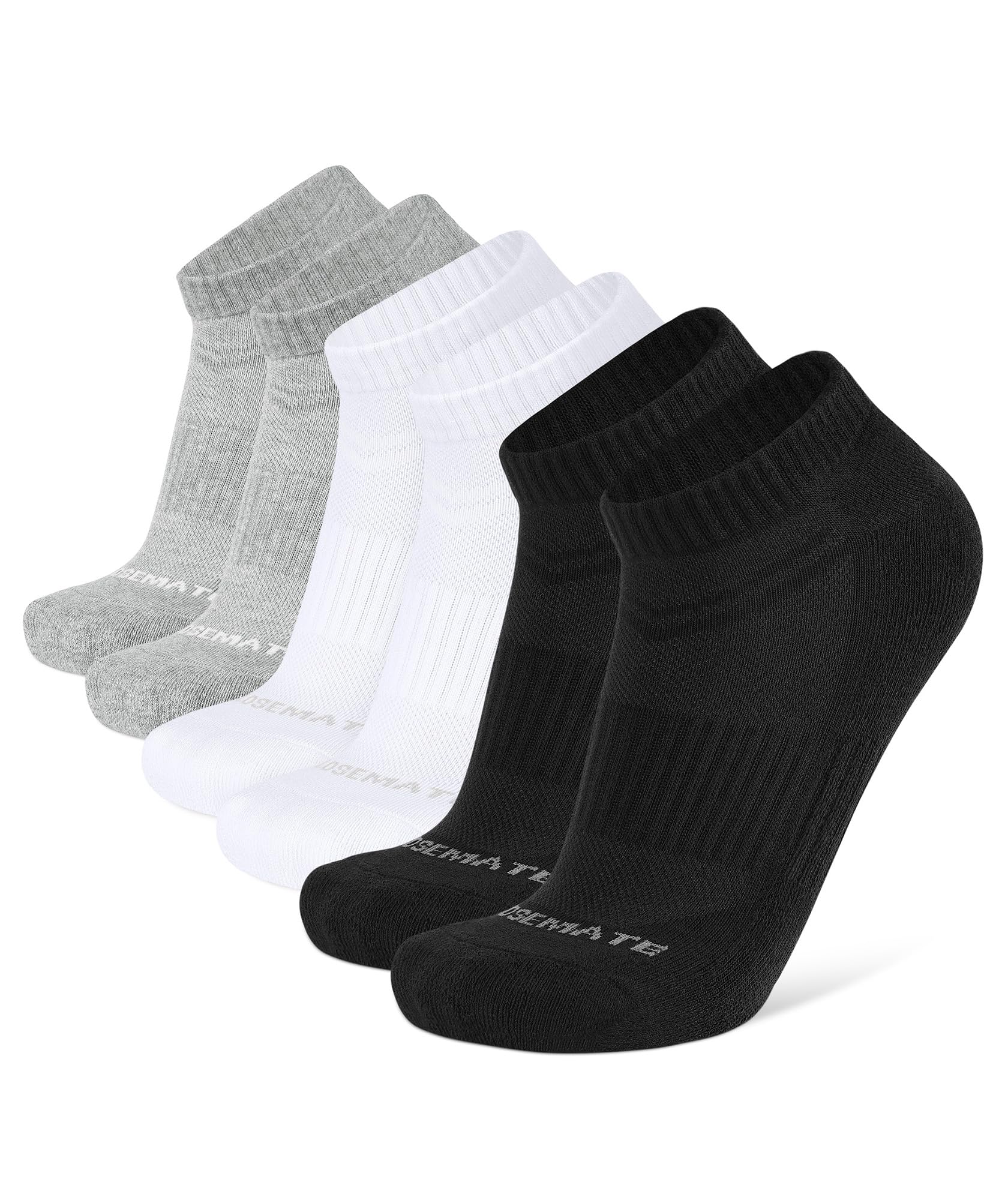Ankle Trainer Cushioned Socks - 2 Black 2 White 2 Grey M-image-d294e9d1-2627-47f9-aa37-5ae59ac71f84-127491