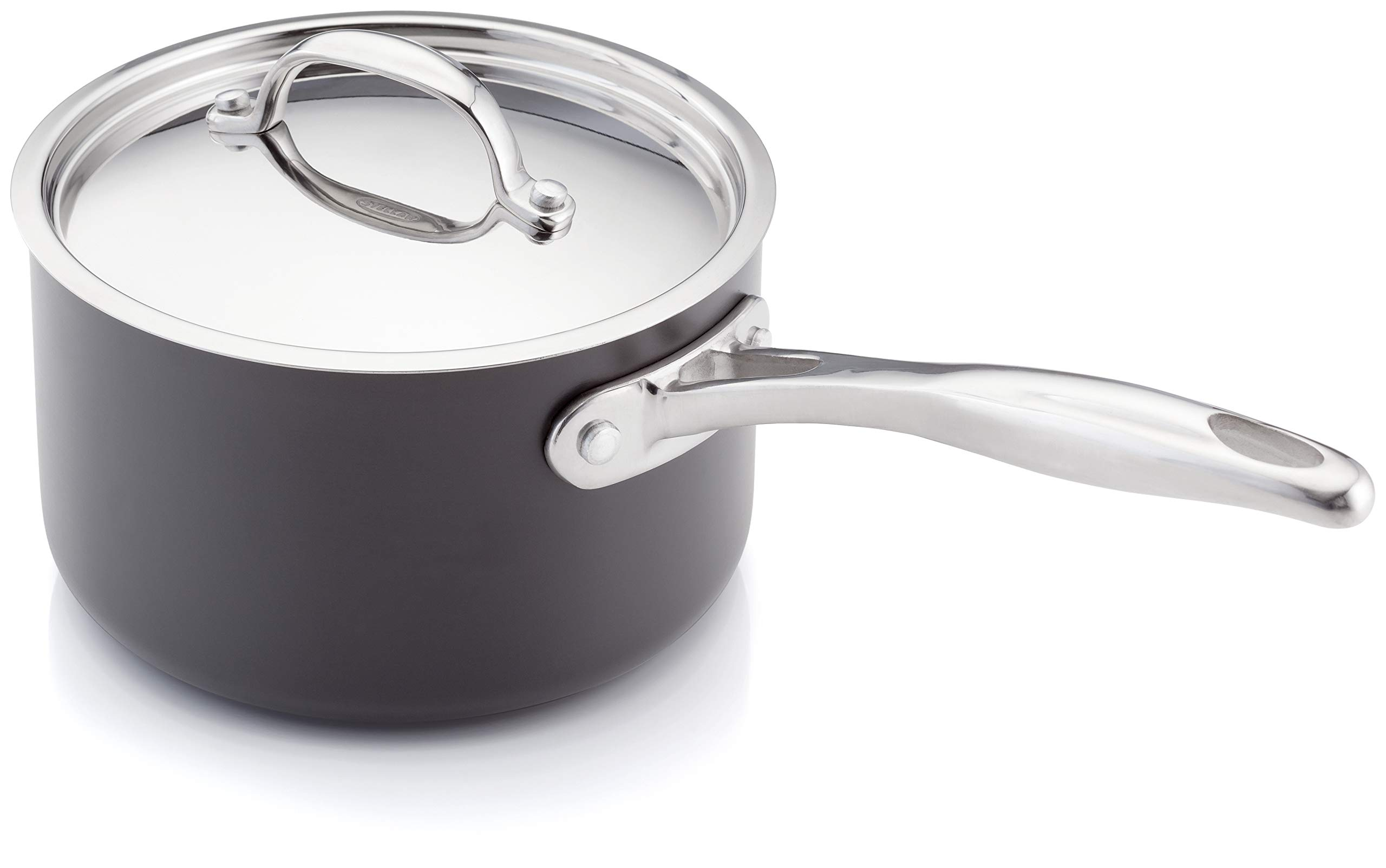 Stellar Stellar Element Saucepan Non-Stick 16cm - Black 1.9 Litre-image-5c45da4c-542d-4f86-983e-d1dad3766327-2298