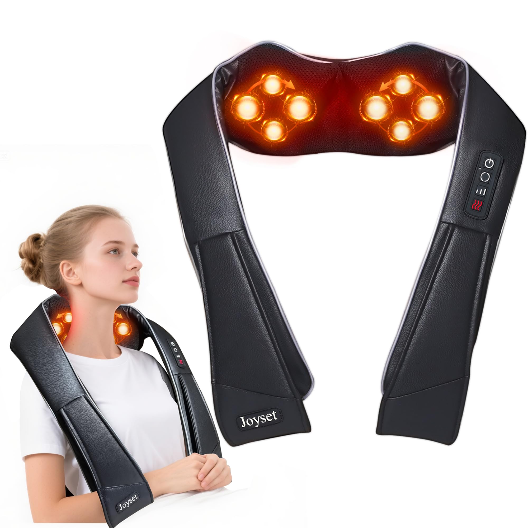 Electric Neck & Back Massager - Black JS-MA-UK-205-image-eebb9a67-ecc8-4757-948c-cf5d7f61494c-128402