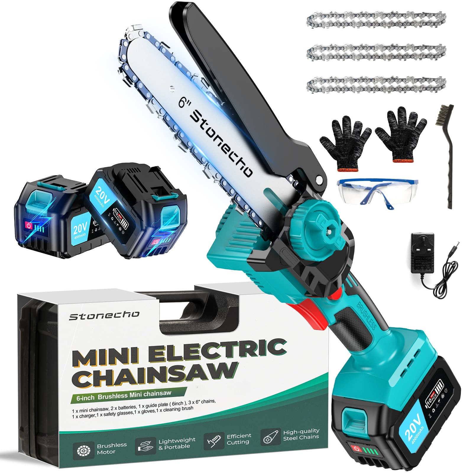 Mini Chainsaw Cordless 6 Inch - Black MC05-image-8d7054bc-f275-4db3-8f8c-3b480db6e131-133551