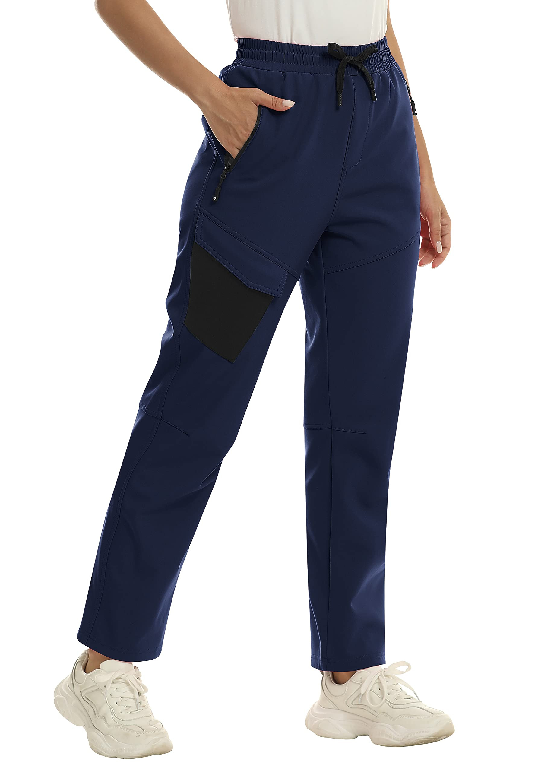 Women's Fleece Lined Ski Pants - Navy S-image-2492a5ad-9e7c-4d41-a3a1-67a70a7ef603-134981