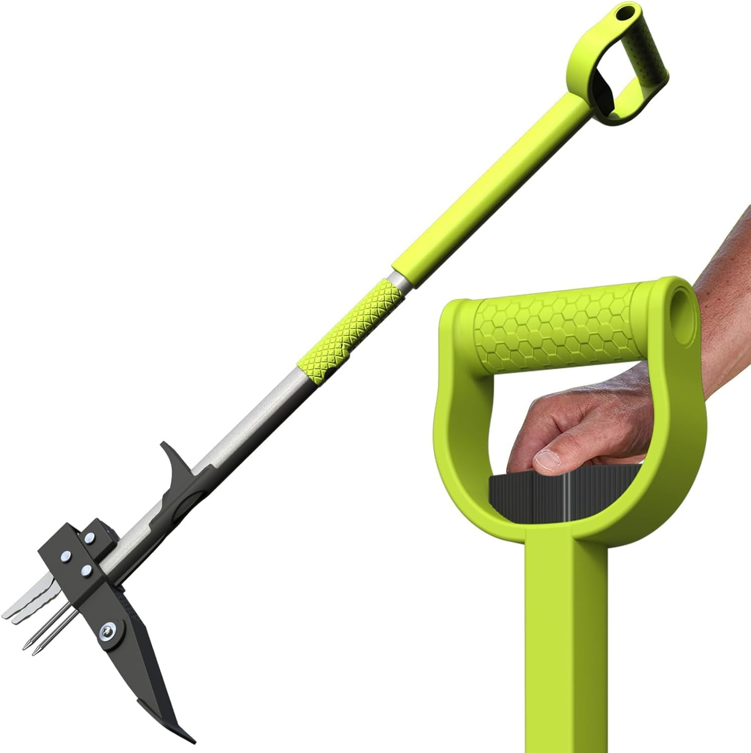 Stand Up Weeder Puller 4-Claw - Green 98-118cm-image-68129176-89be-4b4b-87de-74195a938bea-137979