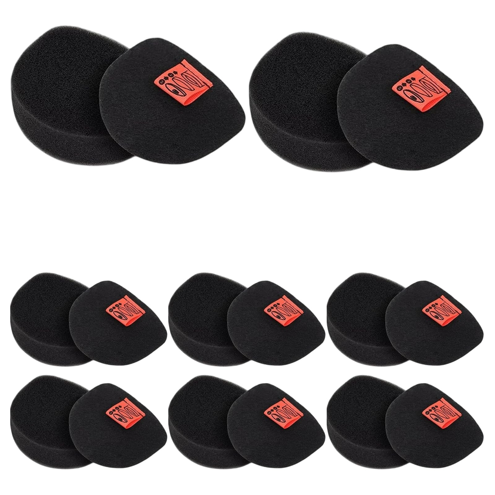 CH901UK Vacuum Filters Washable 8 Pack - Black