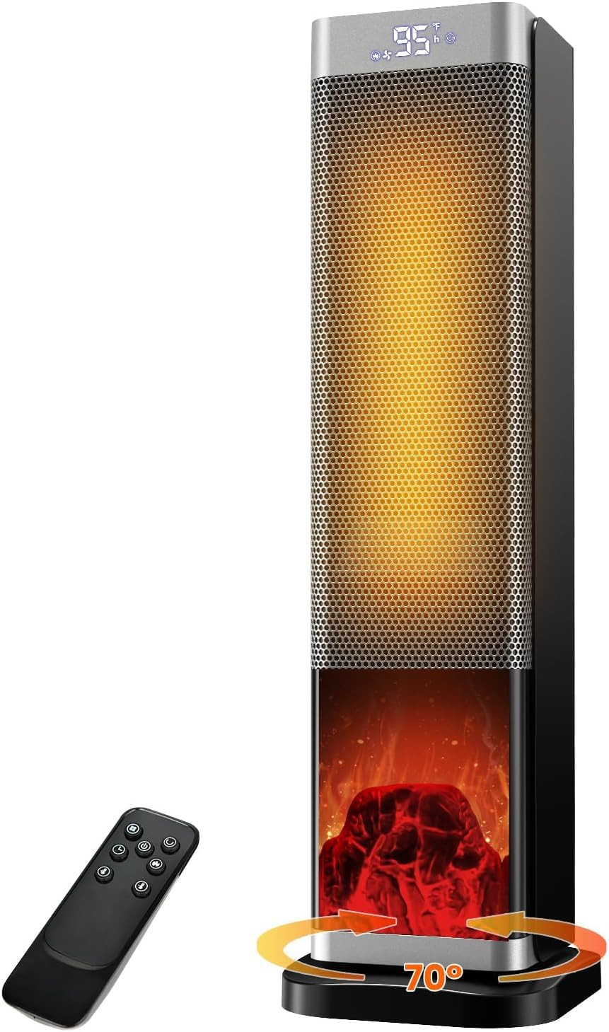 Electric Space Heater 2000W - Silver 23-Inch-image-40877c3b-6ff7-40aa-b75c-be79dd74157d-503