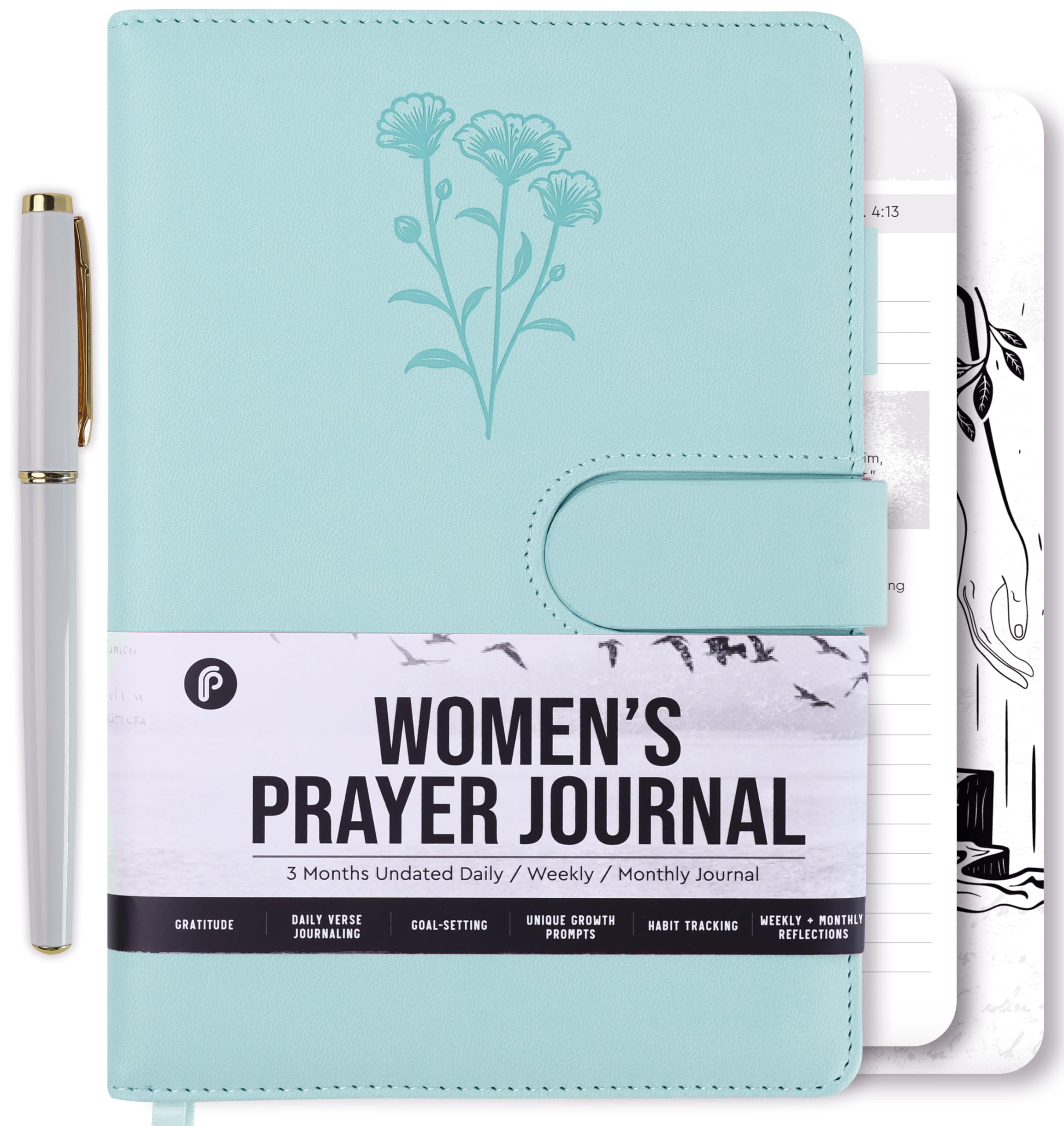 Christian Prayer Journal - Blue Flower-image-628b6557-28e4-453a-854c-9e1b28b78d1f-125692