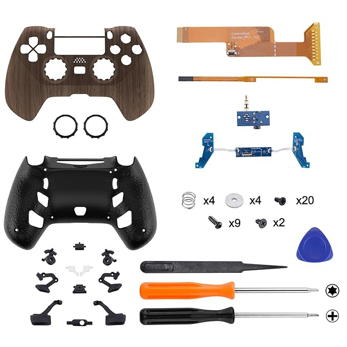 PS4 Controller Upgrade Kit - Wood Grain-image-9e0ae32a-18f9-400a-a67b-121f6ccc0764-135485