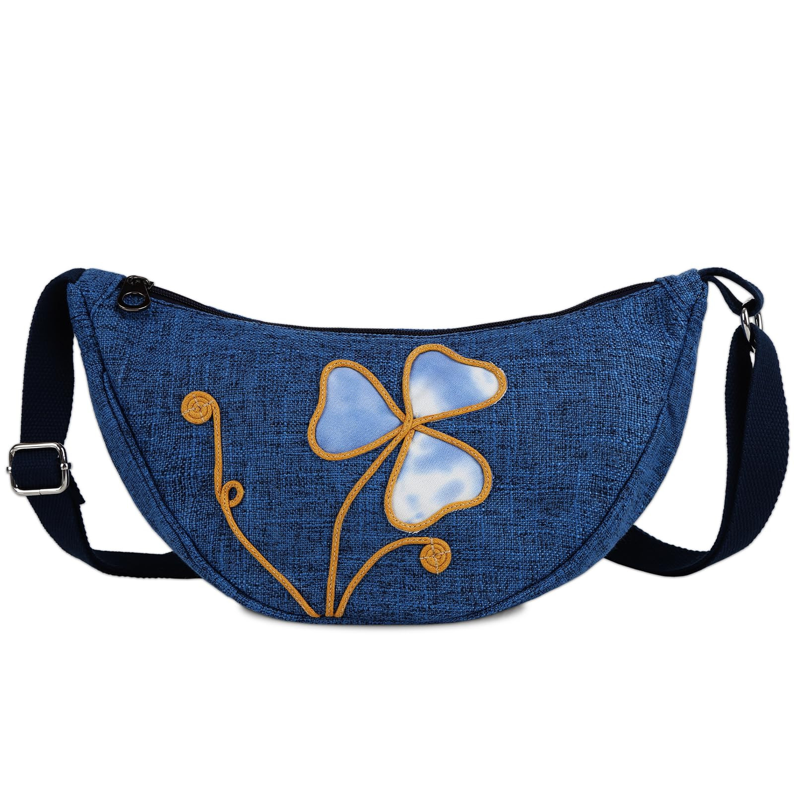 Women's Canvas Cross Body Bag - Butterfly-image-b88627bb-9348-4624-aeb4-ad021e478e9f-4596