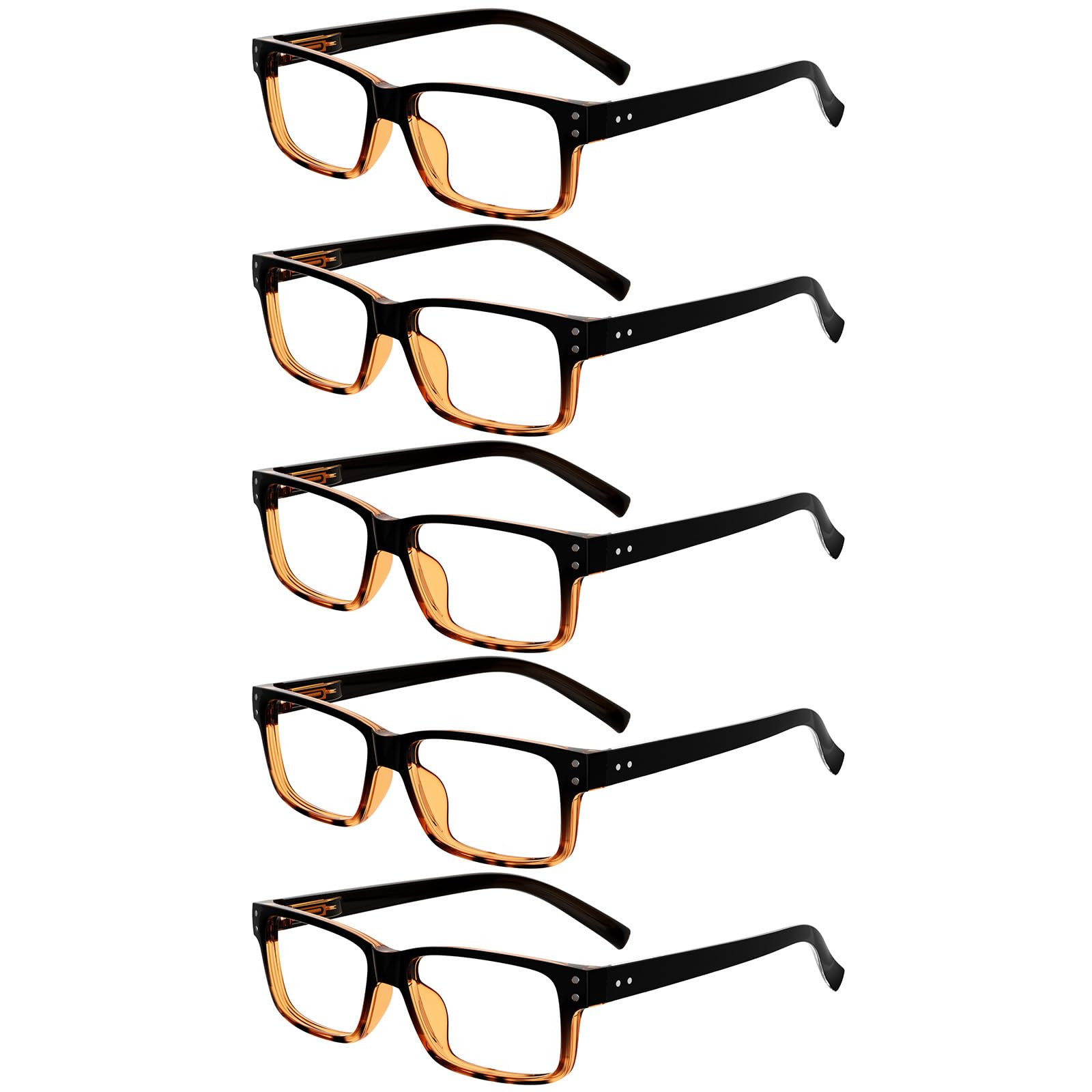 Non-Magnification Glasses 5 Pack - Black/Yellow 5pcs-image-7d66611a-ab48-4ccf-acc5-78baa6c3440b-268282