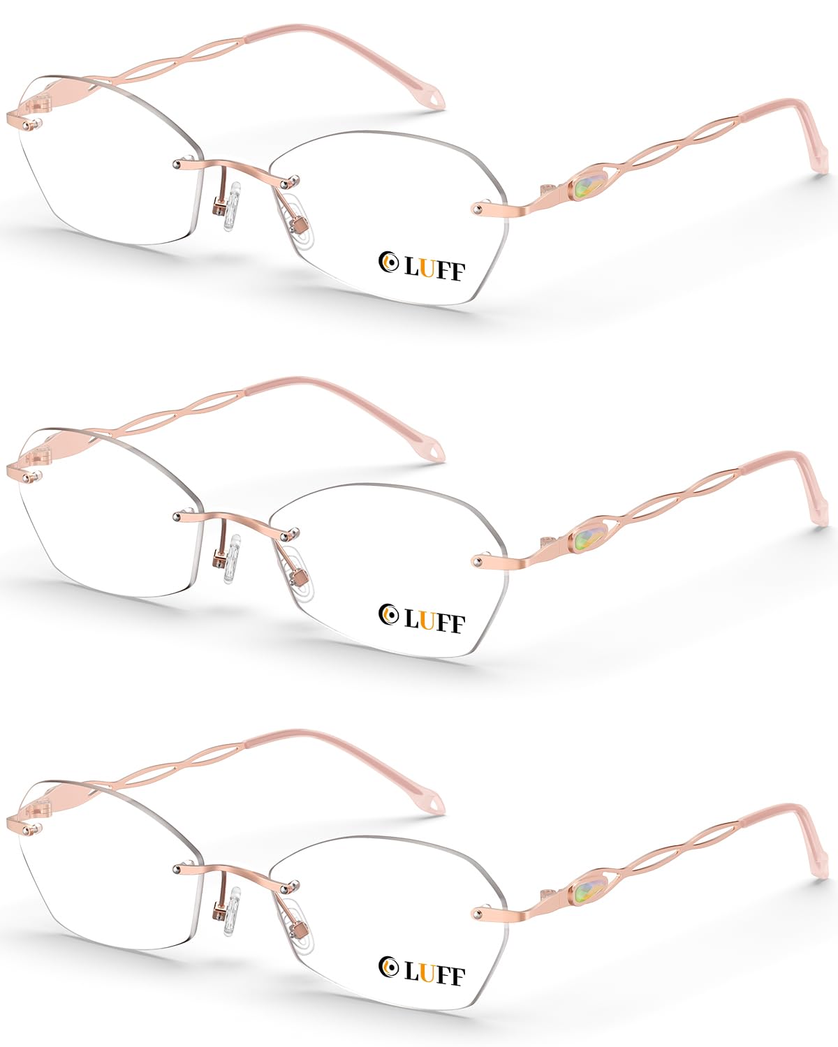 Rimless Blue Light Reading Glasses - Pink 1.0X-image-46a8debf-d6bd-4f2e-b097-5945e06c43bd-126103