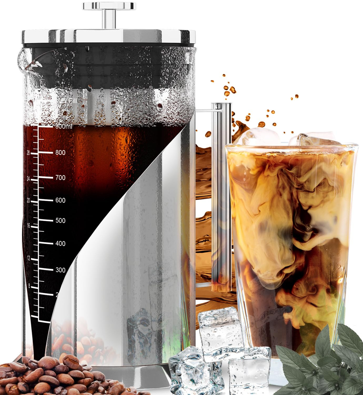 Cold Brew Coffee Maker Airtight - Cold Brew 34 Ounce-image-5b0055b5-fbb7-45bc-a0c7-99e7bdee487c-169033