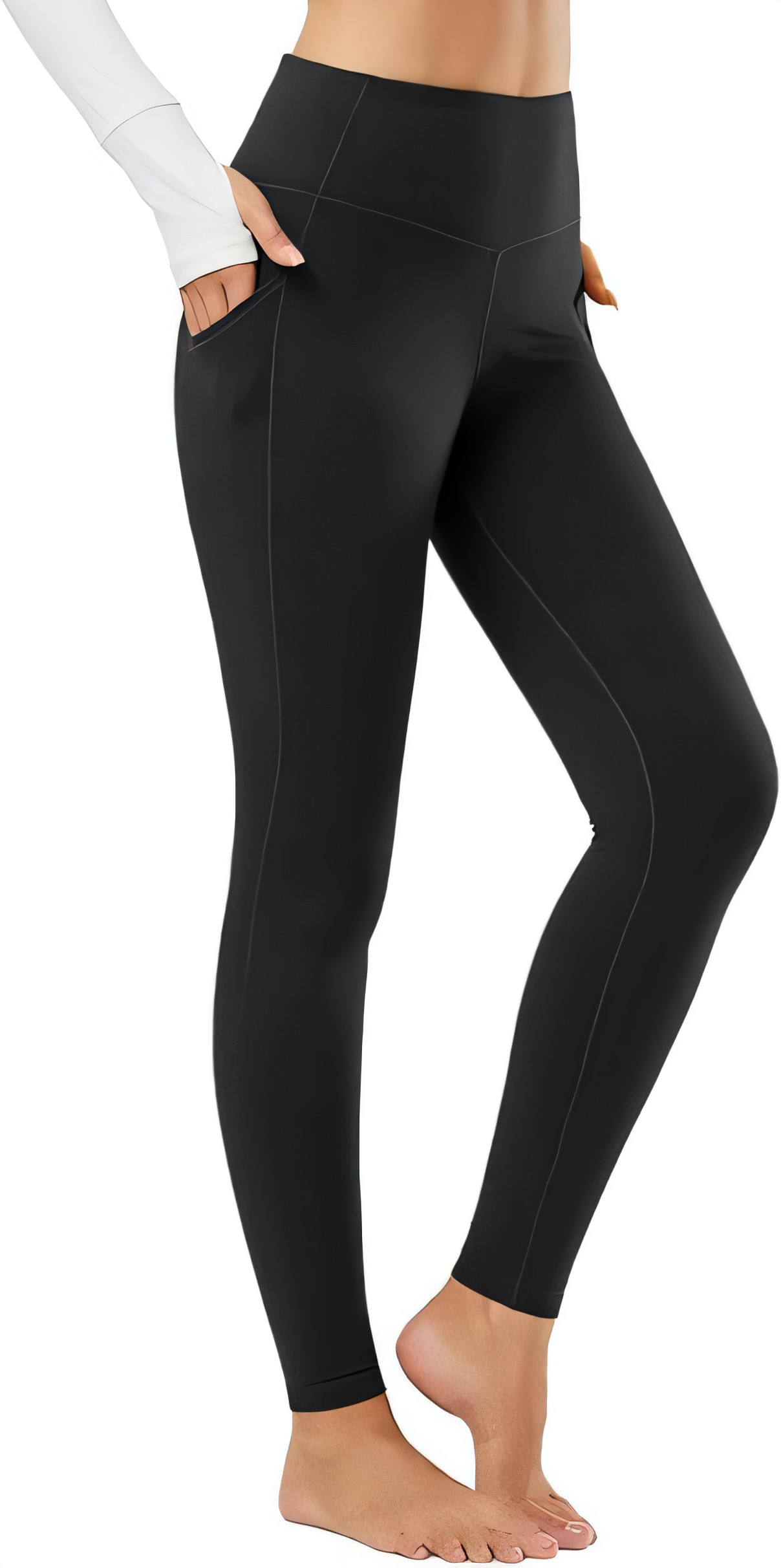 Women's Thermal Leggings with Pockets - Black L-image-67c31119-ebdc-46f4-b10e-375ef643faf2-135521