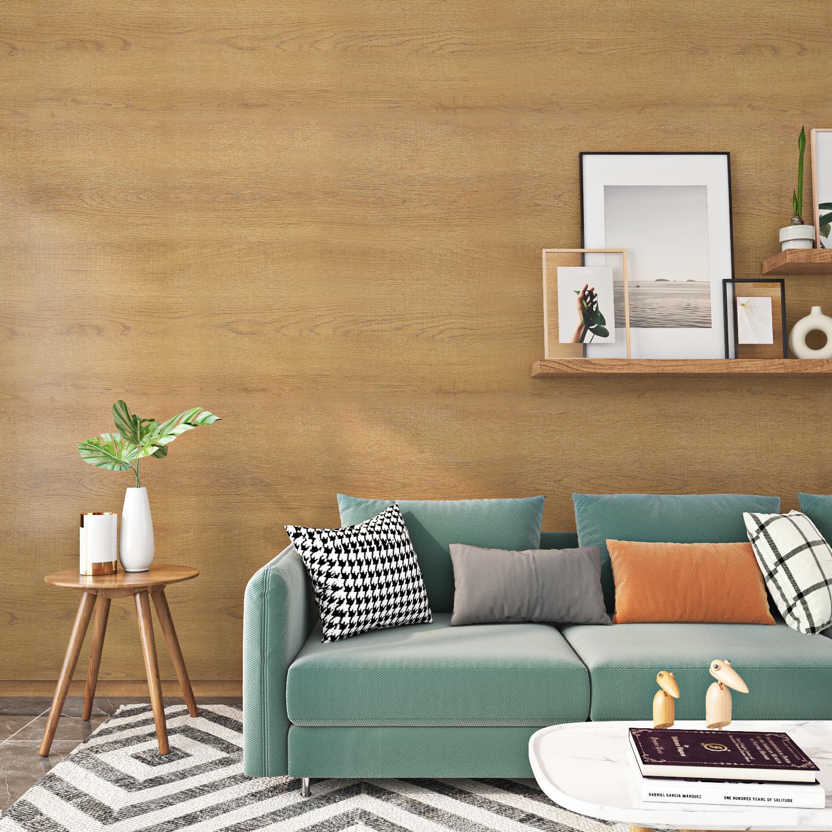 Wood Effect Peel & Stick Wallpaper - Brown 60x500cm-image-9043678c-0856-4504-9021-570c4e3ed0ee-125533