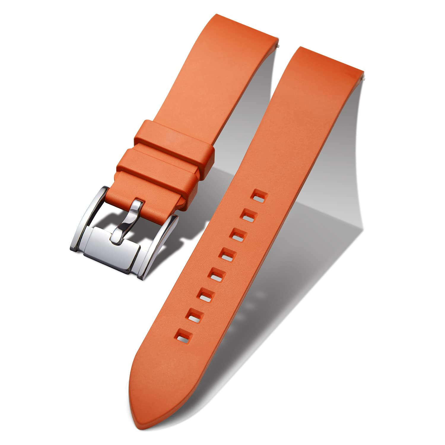 FKM Rubber Watch Strap - Green 22mm-image-a514bb77-76aa-4a33-96bd-30627173219c-268305