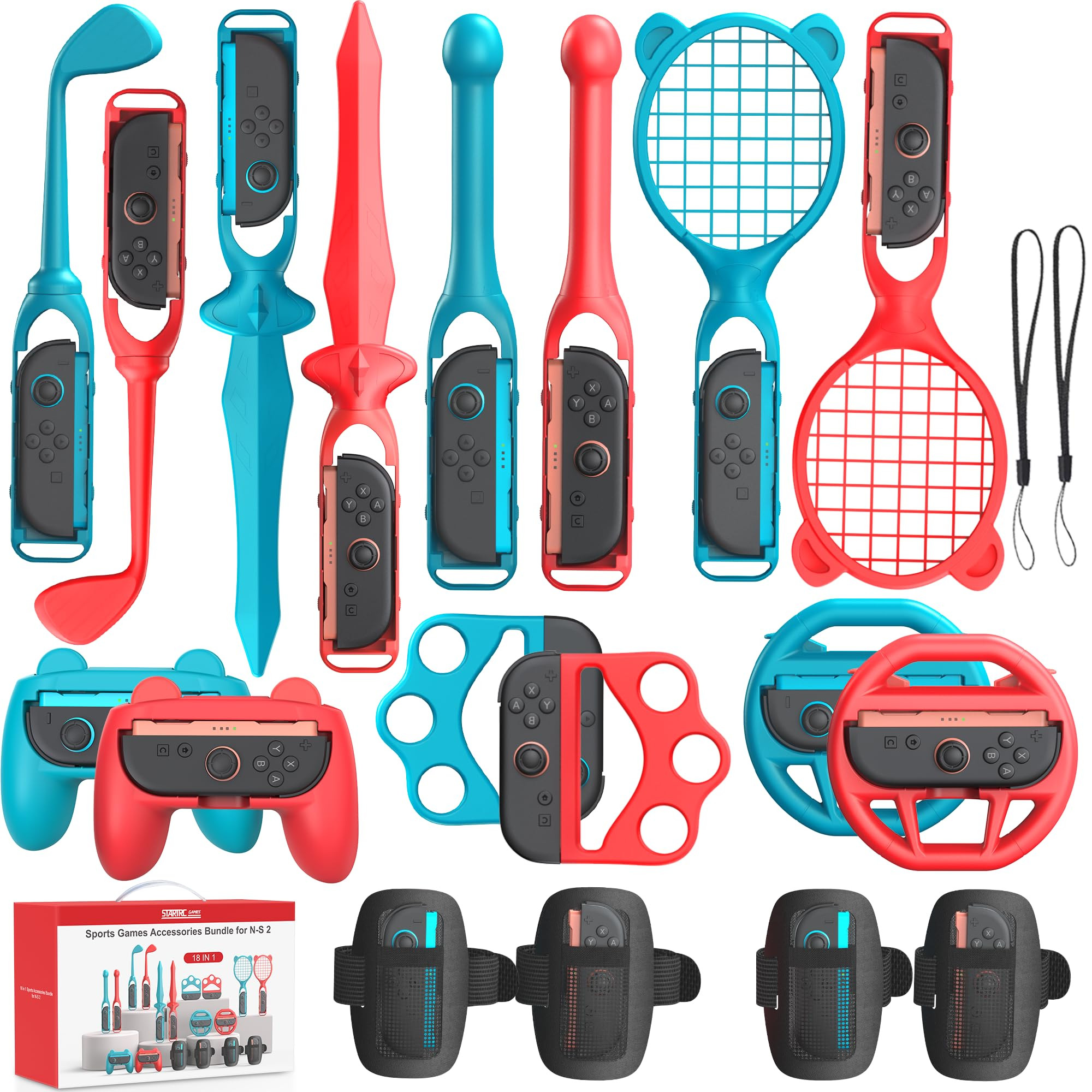 Switch 2 Sports Accessories Bundle - Blue & Orange 18 in 1-image-48a36c5f-b0d6-4361-8507-5d99aa88d7a3-268368