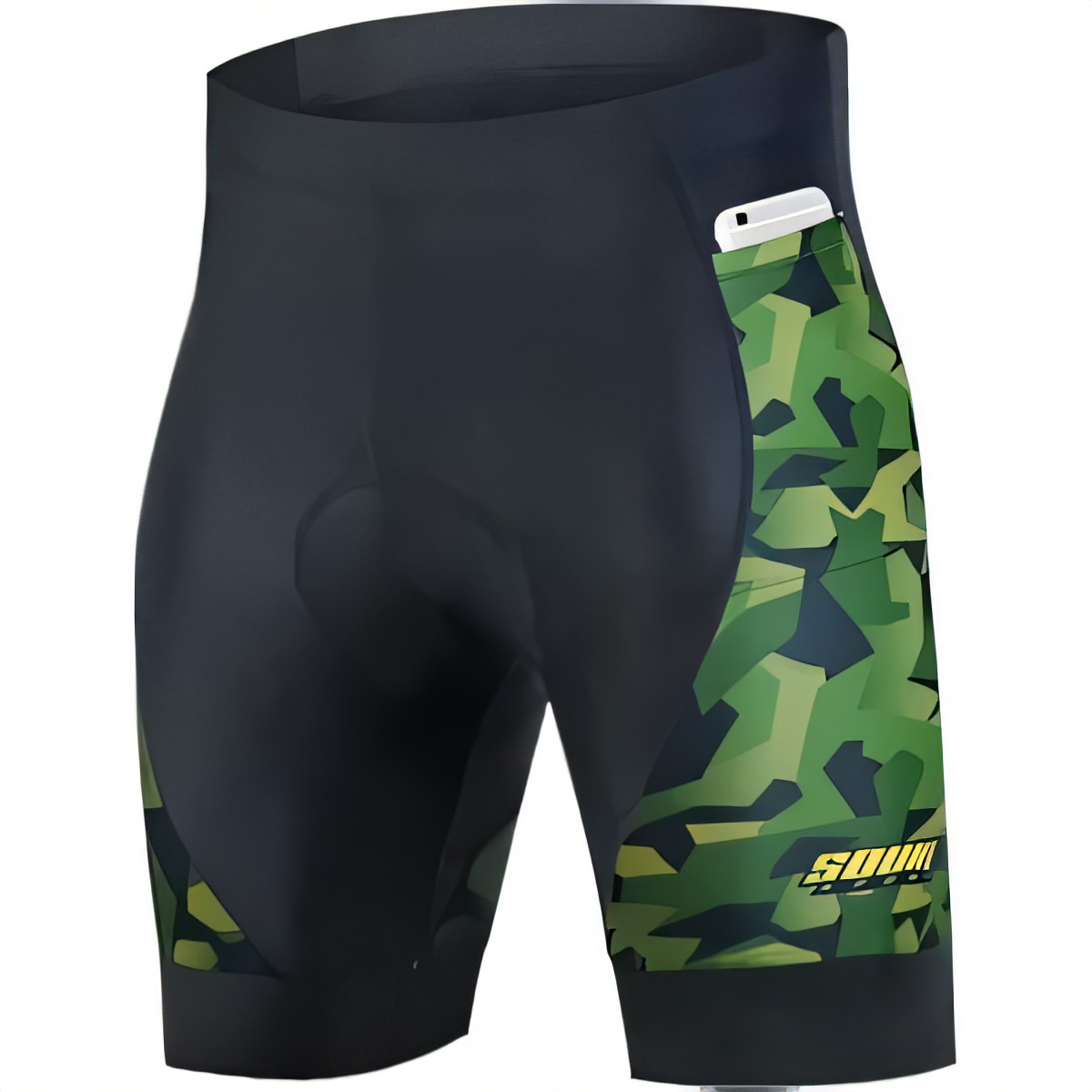 Men's Padded Cycling Shorts Quick Dry - Black Pattern S-image-3e72cf11-6caa-49df-a0d9-a3a76a23985c-101516