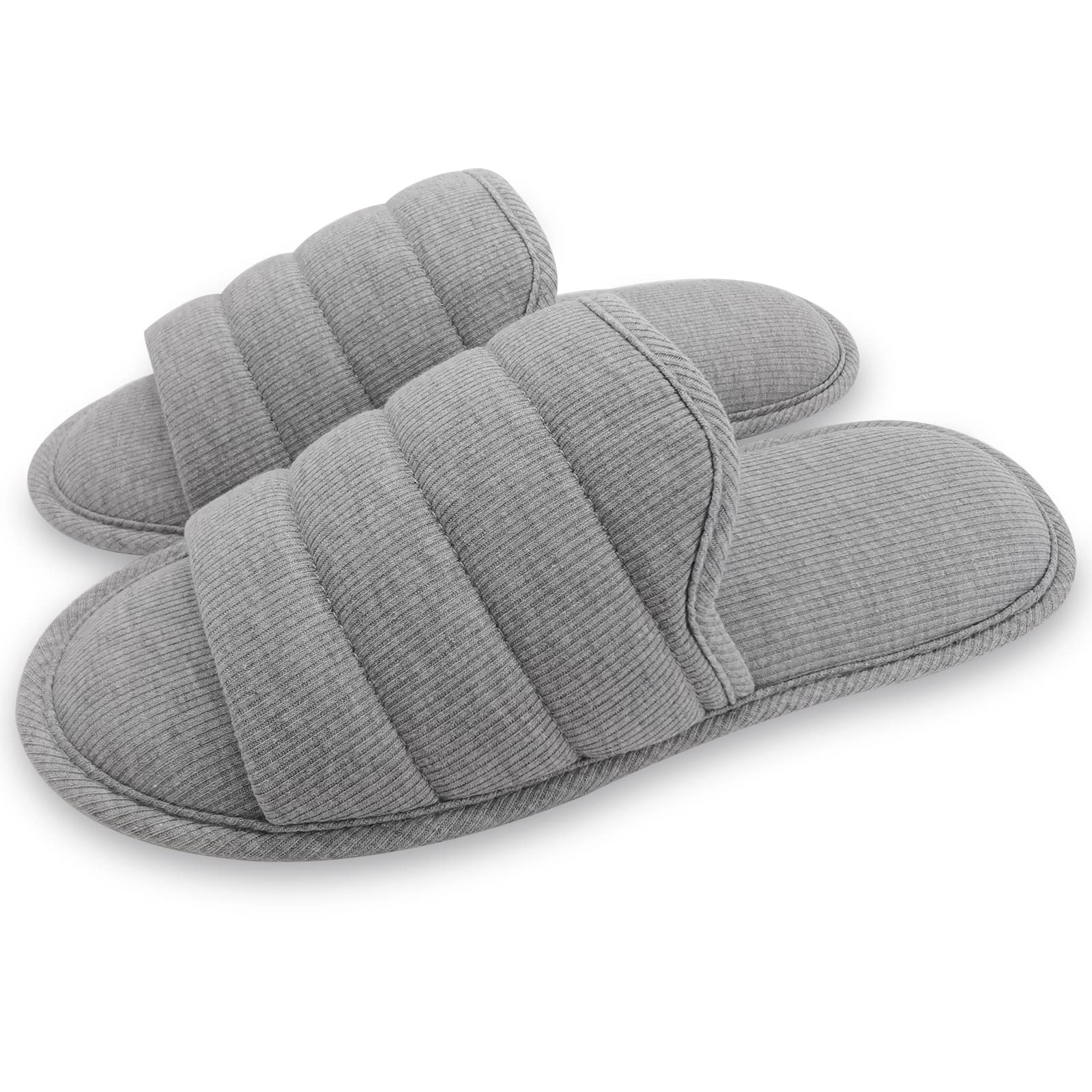 Men's Open Toe House Slippers - Grey UK 5/6-image-b3e71cc0-78d0-4194-908a-b42931c4f020-125475