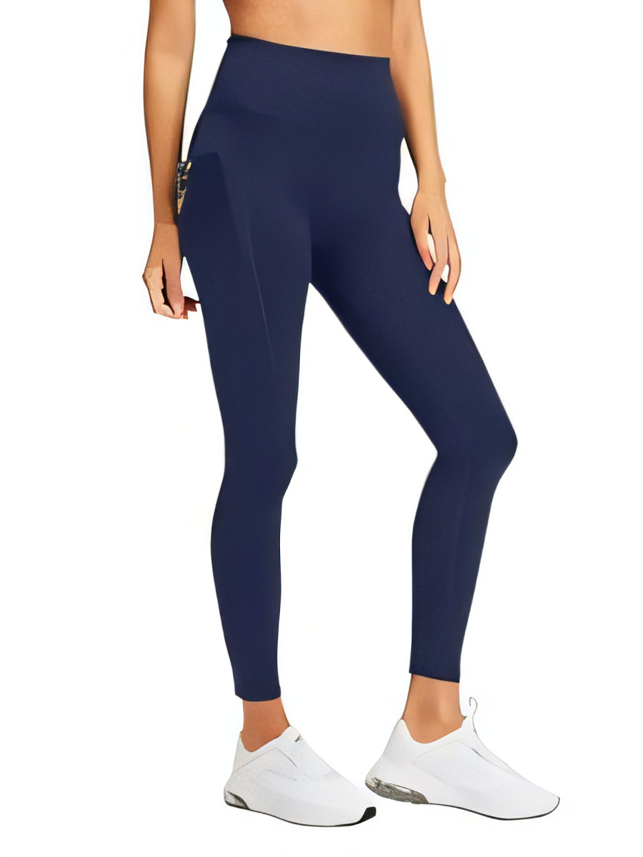 Women's High Waisted Navy Blue Gym Leggings with Pockets-image-6726a1cf-fc72-4f53-aaf6-e12da6225ac3-58200
