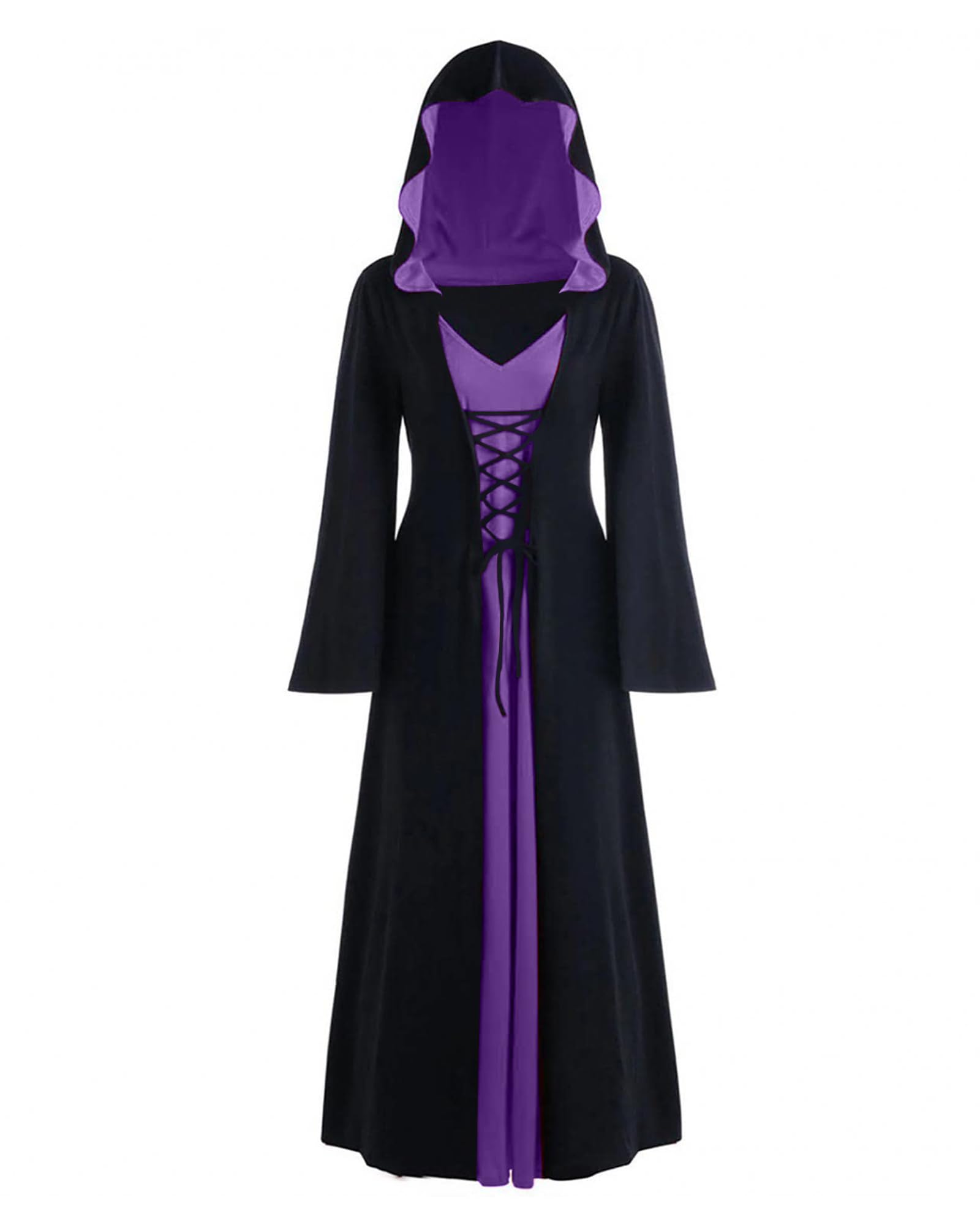 Women's Medieval Hooded Dress - Purple L-image-a10dc9b6-c00b-4fbc-8fd8-219671cf735a-127213