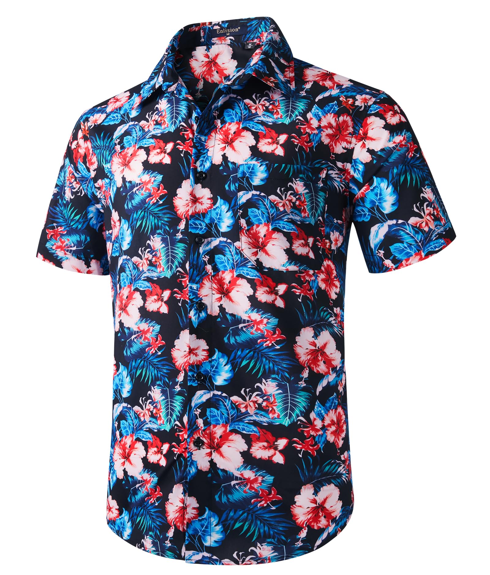 Men's Hawaiian Shirt - Red/Royal Blue M-image-2087abcb-1397-485d-bf29-f9005ce6cde6-127112