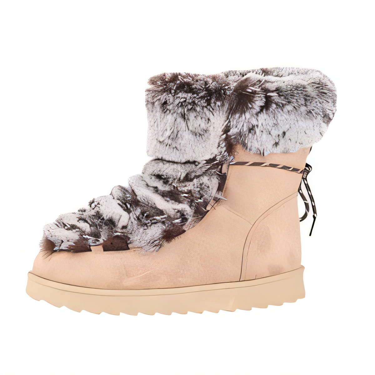Women's Suede Snow Boots with Faux Fur Lining-image-4ddeef86-13dd-496f-a2cd-4bf69a6b0df9-63373