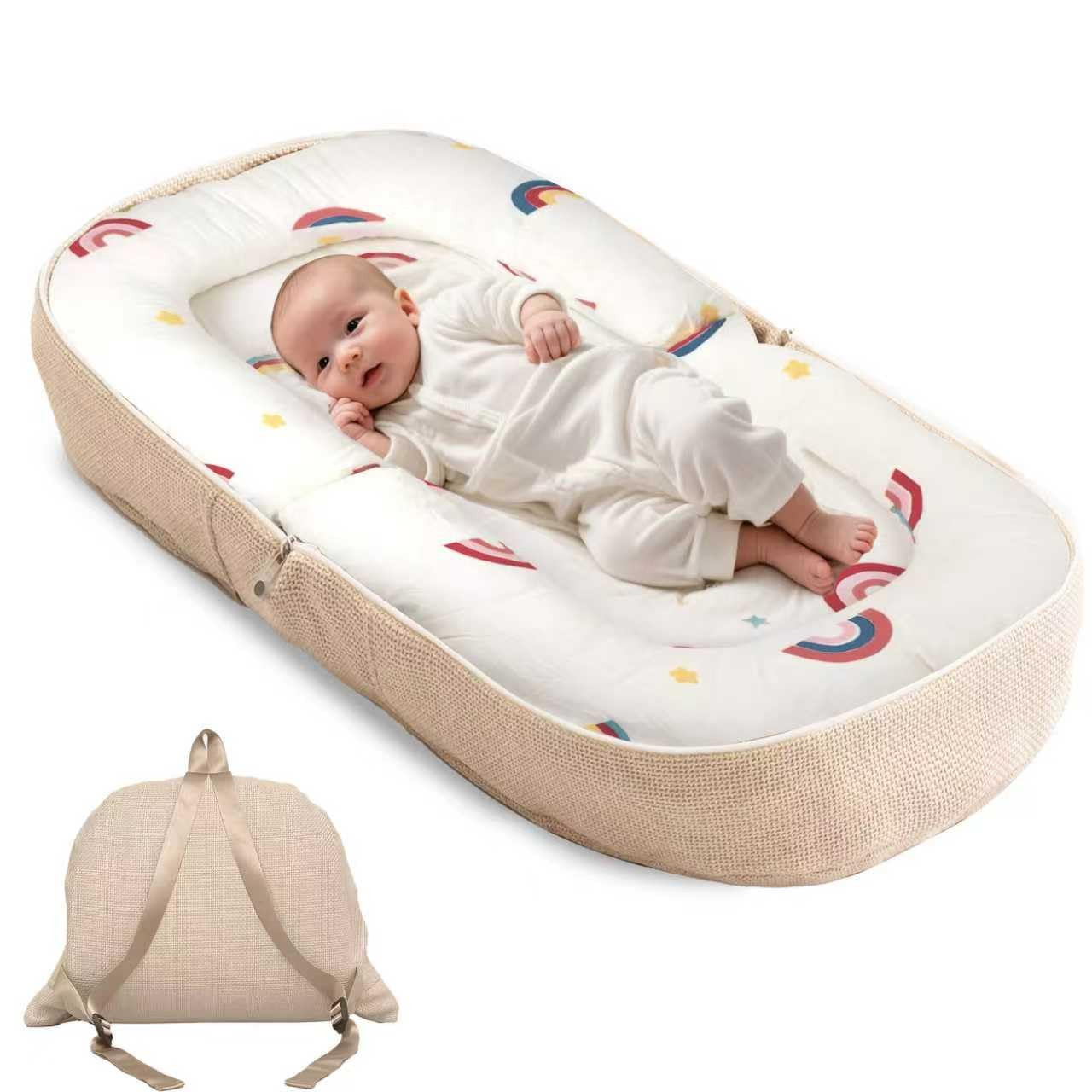 Baby Lounger with Memory Foam - White-image-1bd0b71e-d07f-46b4-aae0-d764a42f5cae-138145