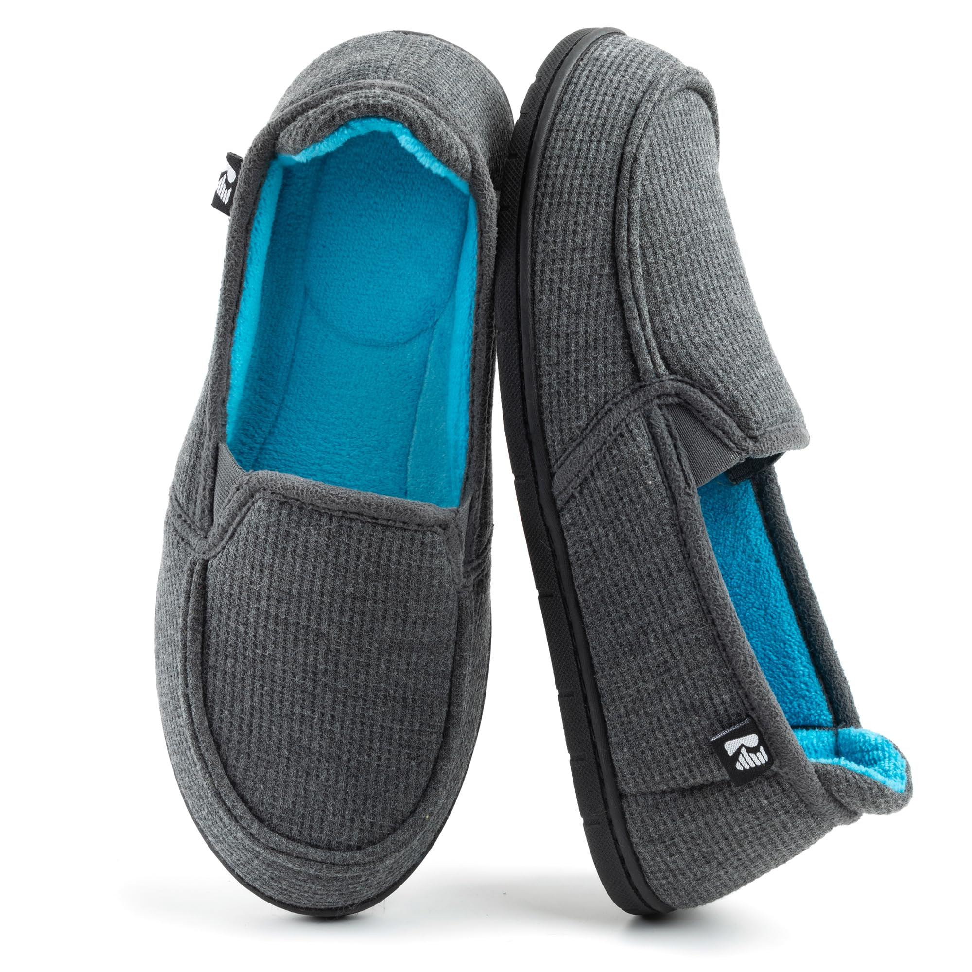 Women's Hoodback Slippers - Dark Grey and Blue UK 9-image-8c56446c-7b11-414a-9a1f-c0e7683e6199-267328