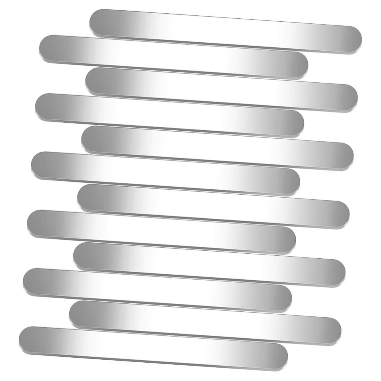 Bracelet Making Strips 12Pcs DIY - Silver 17x1cm-image-4d2aa429-76dd-4348-ac0d-b265373de035-3931