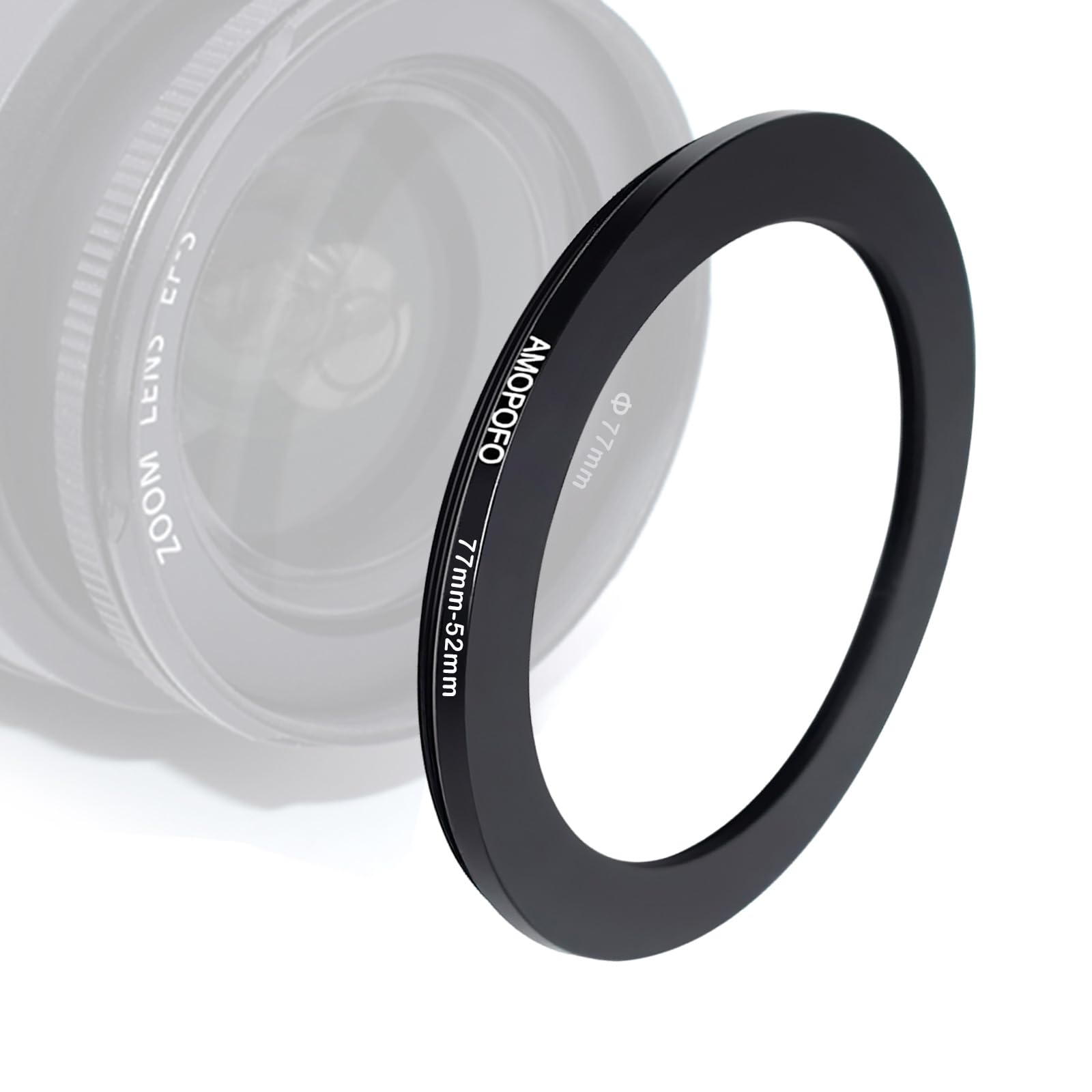 Lens Step-Down Ring Adapter - Black 77-52mm-image-764eeeab-c1cd-4d3d-9ab7-3cca2936fdc7-125992
