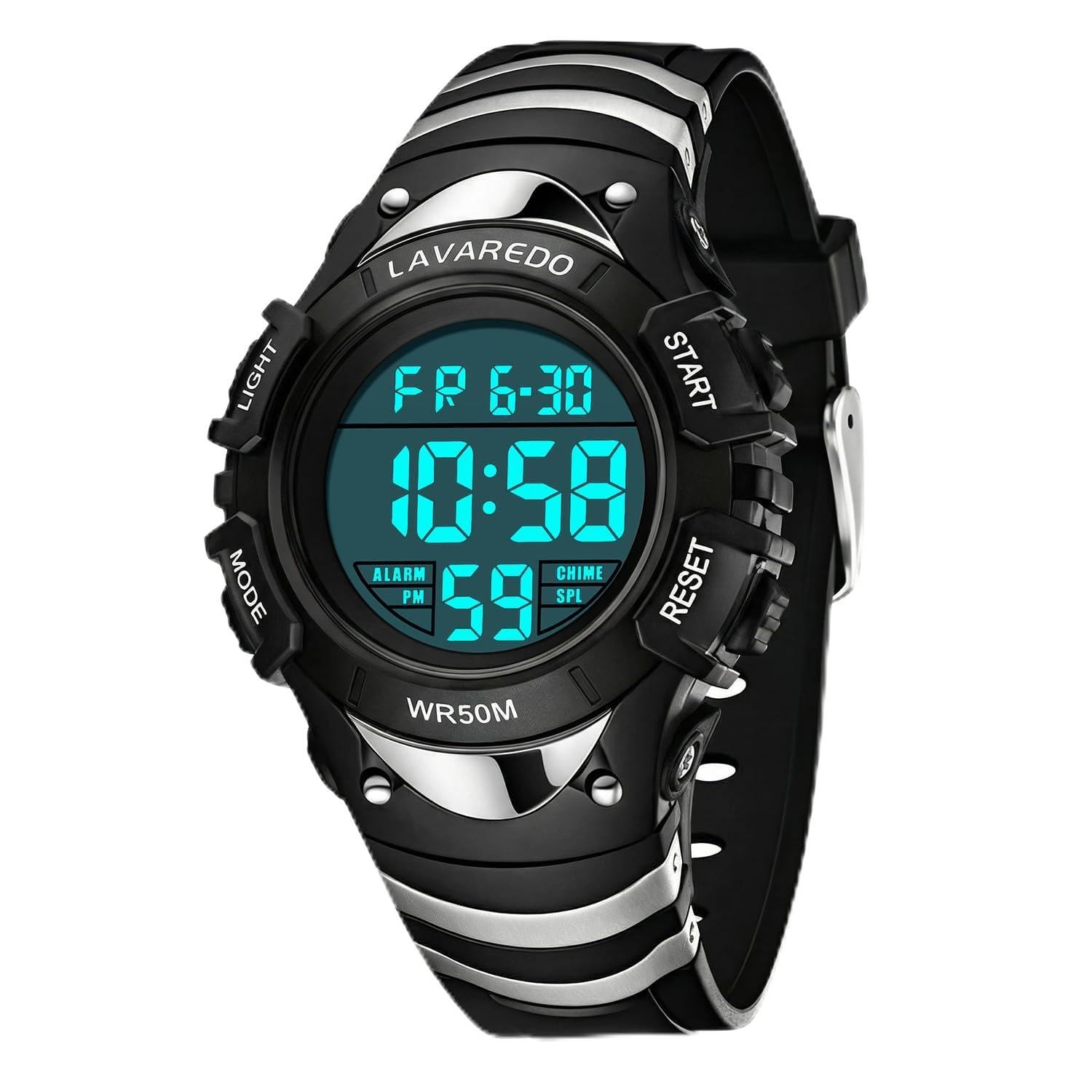 Kids Digital Sports Watch - Black-image-4e09ac5e-904c-4589-958a-89eea9a1a626-138159