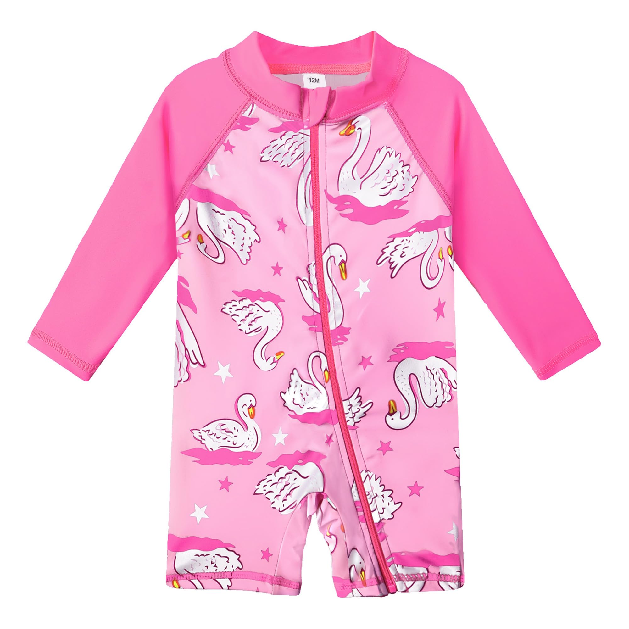 Girls Sun Safe Swimsuit - Pink Swan 2-3 Years-image-621a82c6-3a53-4713-bf82-882e936de6ef-129007