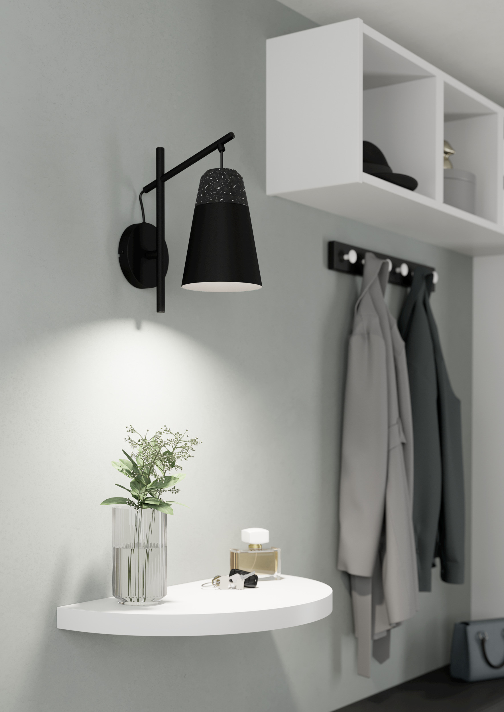 CANTERRAS Wall Light – Black & Terrazzo Grey/White E27-image-c2a4c5a2-a8af-47df-b794-29137c091e97-169678