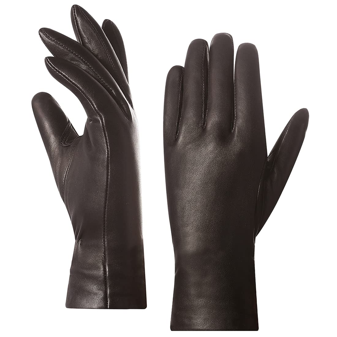 Women's Leather Winter Gloves - Brown XL-image-e630b39c-52cd-4602-8669-e9772a5c14b9-127221