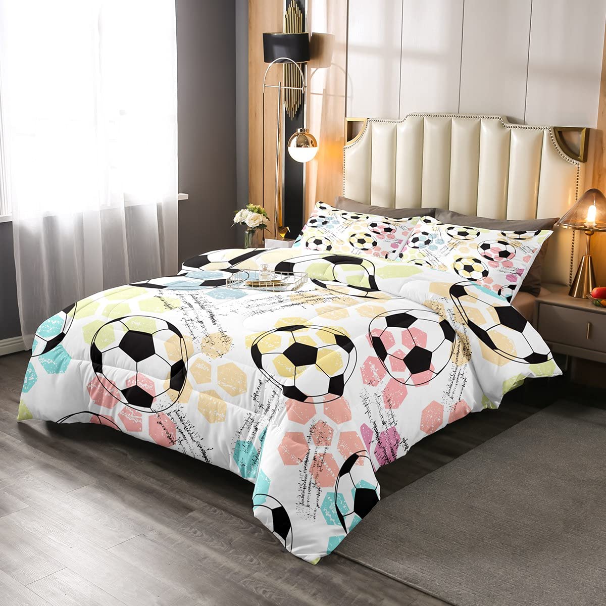 Kids Football Duvet Set - Multicoloured Double-image-c2fb2525-c9e0-423b-818a-333deb19ea17-126012