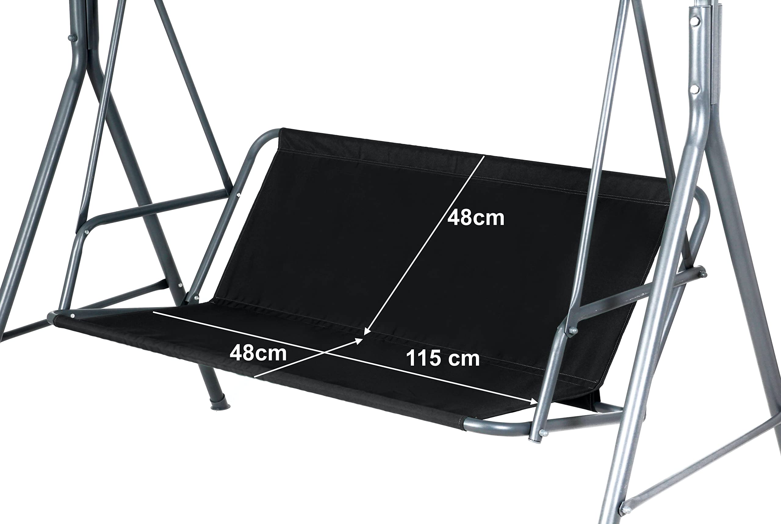 Garden Swing Seat Cover Waterproof - Black 115cm-image-28f8fe2b-ac6e-4289-89f4-86f9ab6c6f98-125650