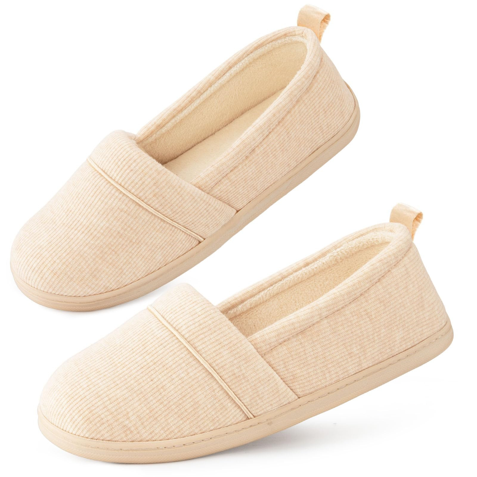 Women's Memory Foam Slippers - Oatmeal UK 9-image-9401c269-e5b5-4a67-9c03-5f6b37c6465f-267851