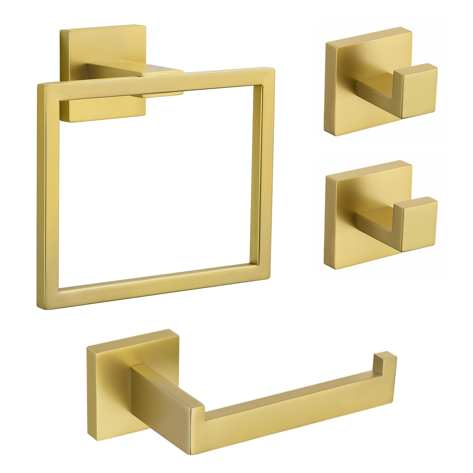 Bathroom Accessories Set 4-Piece - Brushed Gold-image-482d4b7a-3a05-4eb3-b821-6d3e09905444-137345
