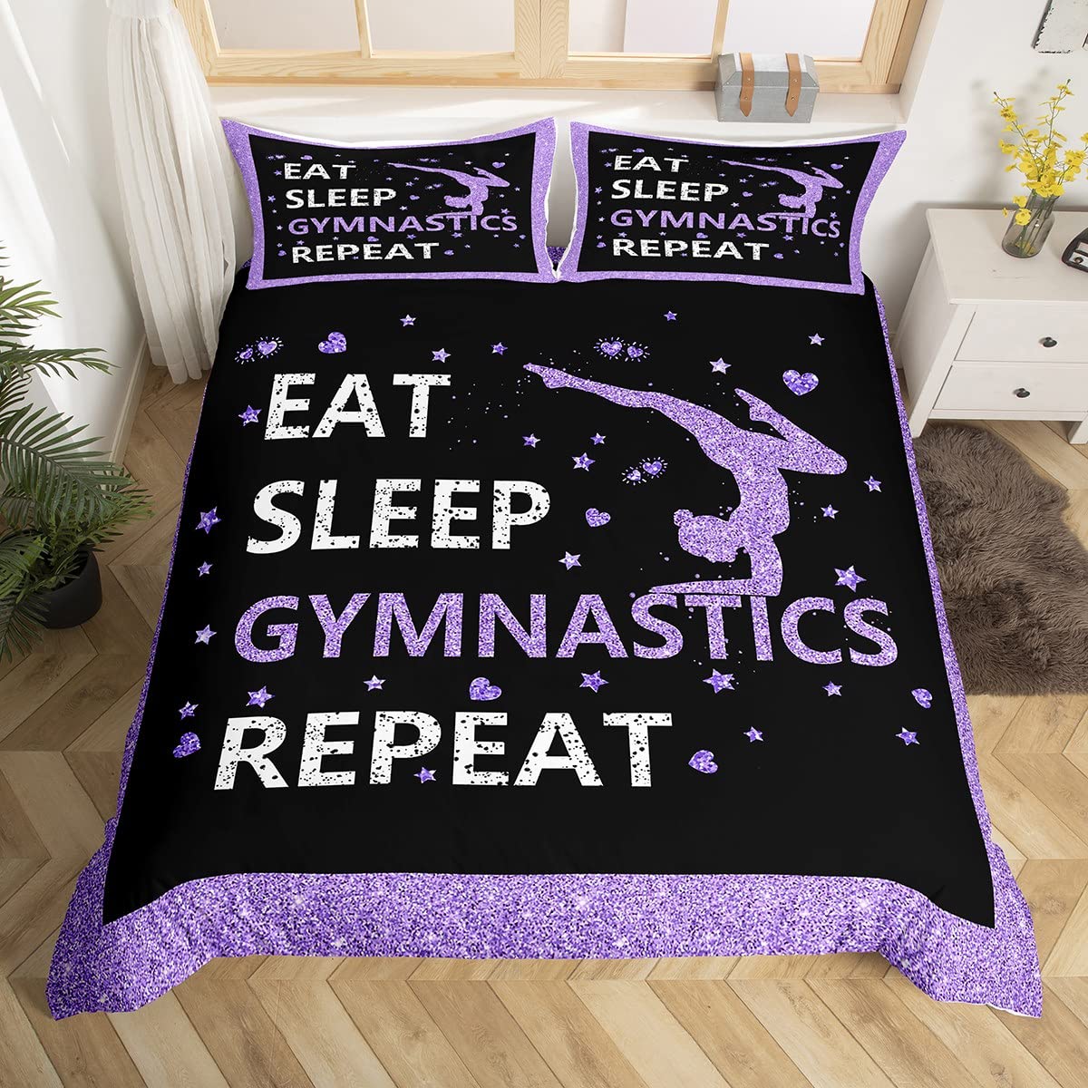 Gymnastics Duvet Cover Set - Multi 12 King-image-c4416724-b8cb-4049-8225-6b40743dd8af-126032