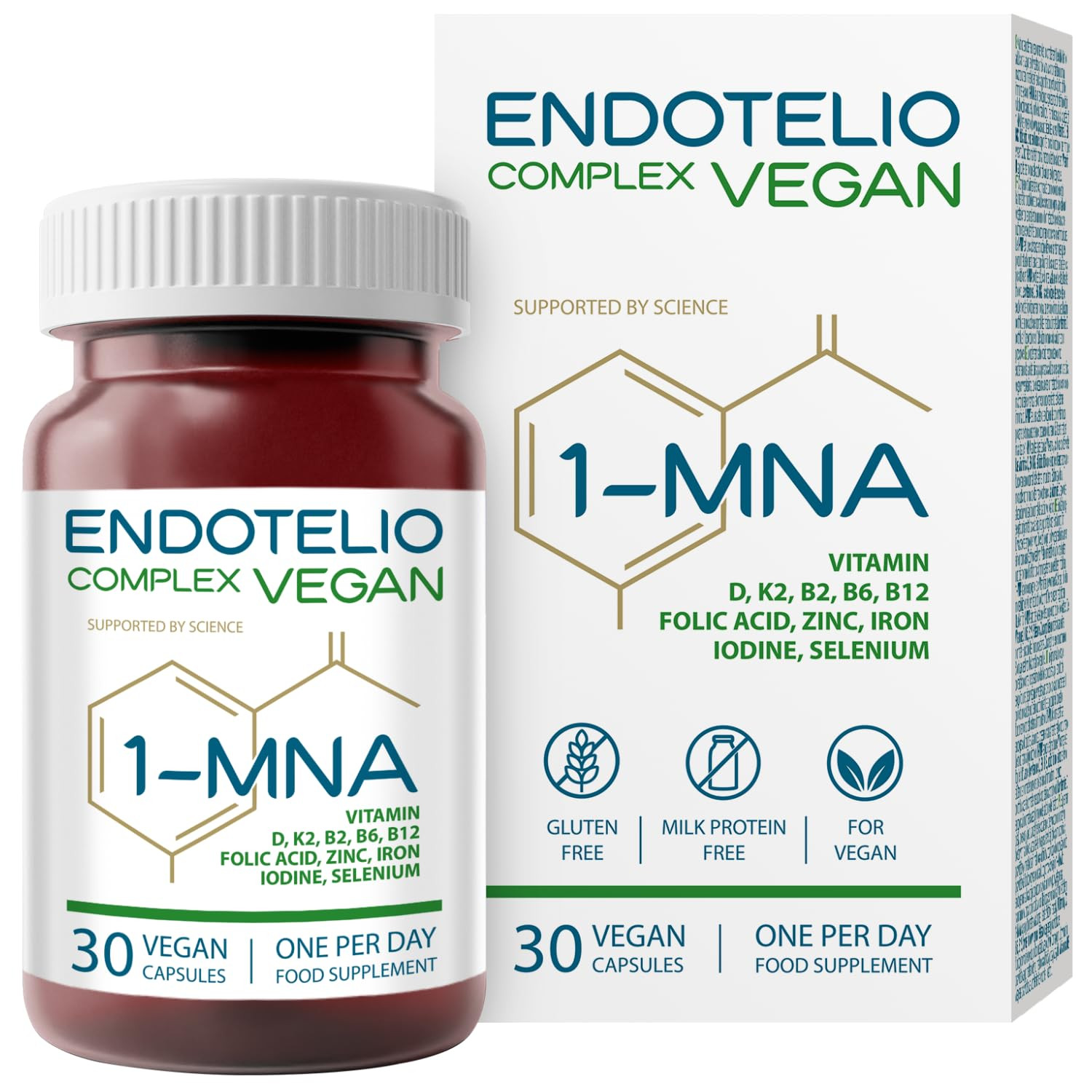Vegan 1-MNA Complex Supplement - 30 Capsules