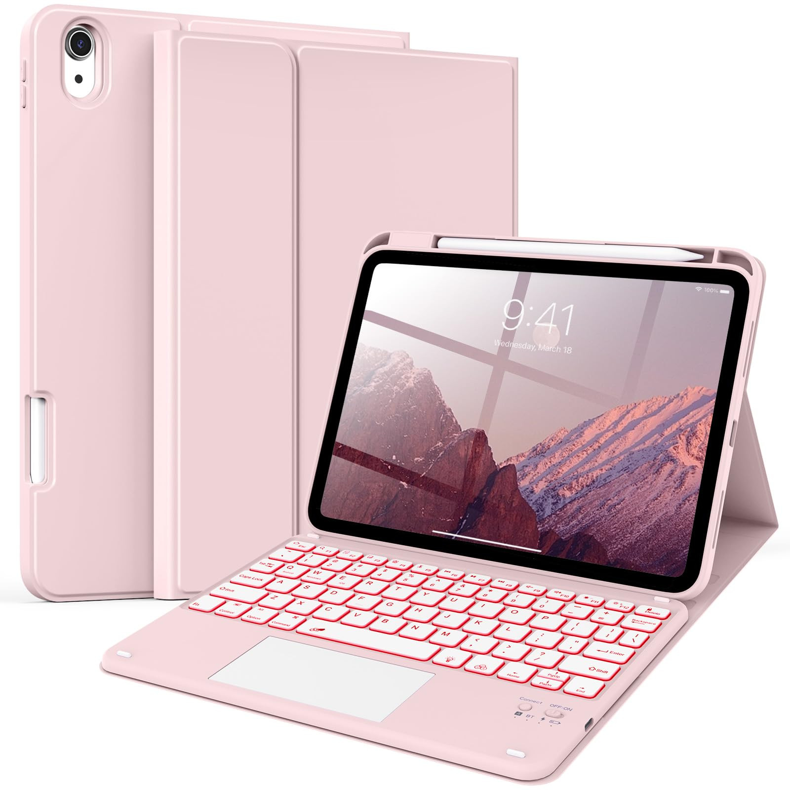 iPad Keyboard Case Bluetooth Backlit - Pink-image-c5c57a2a-f332-479c-9332-dd5fcb4956c8-2452