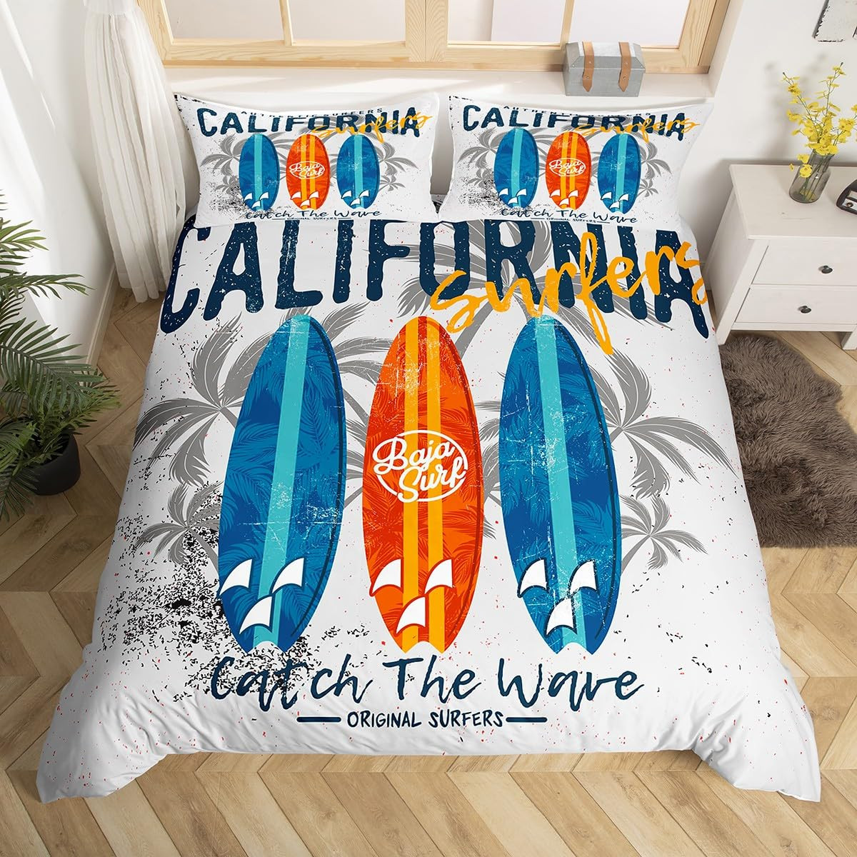 Surfing Duvet Cover Set - Multi 05 King