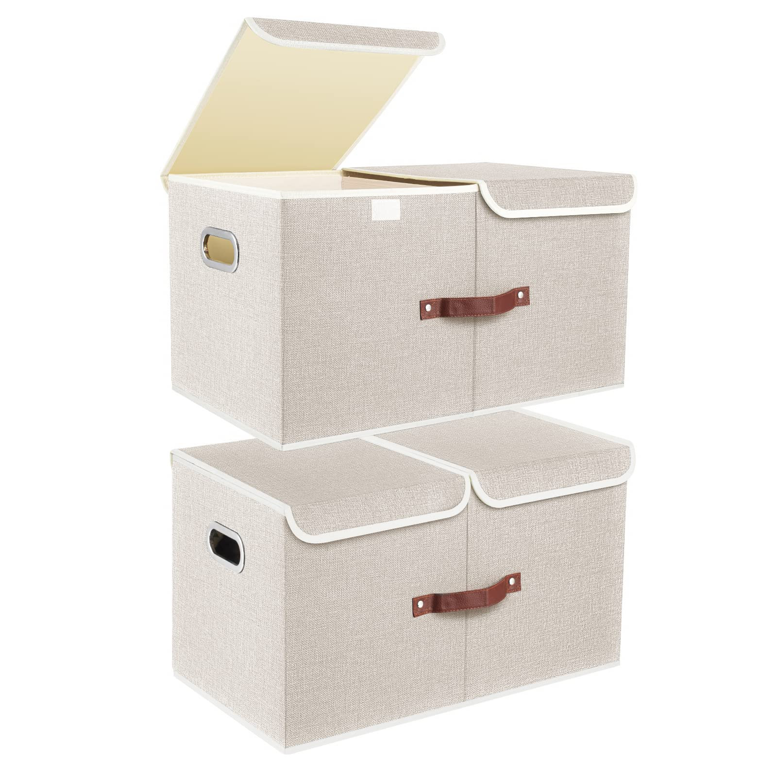 Belle Vous 3 Laags Stapelbare Blauw Plastic Opslag Doos - Aanpasbare Compartiment Sleuven - Maxi 30 Compartimenten - Opslag Container Voor het Opslaan van Speelgoed, Juwelen, Kralen, Hobby en Kunst