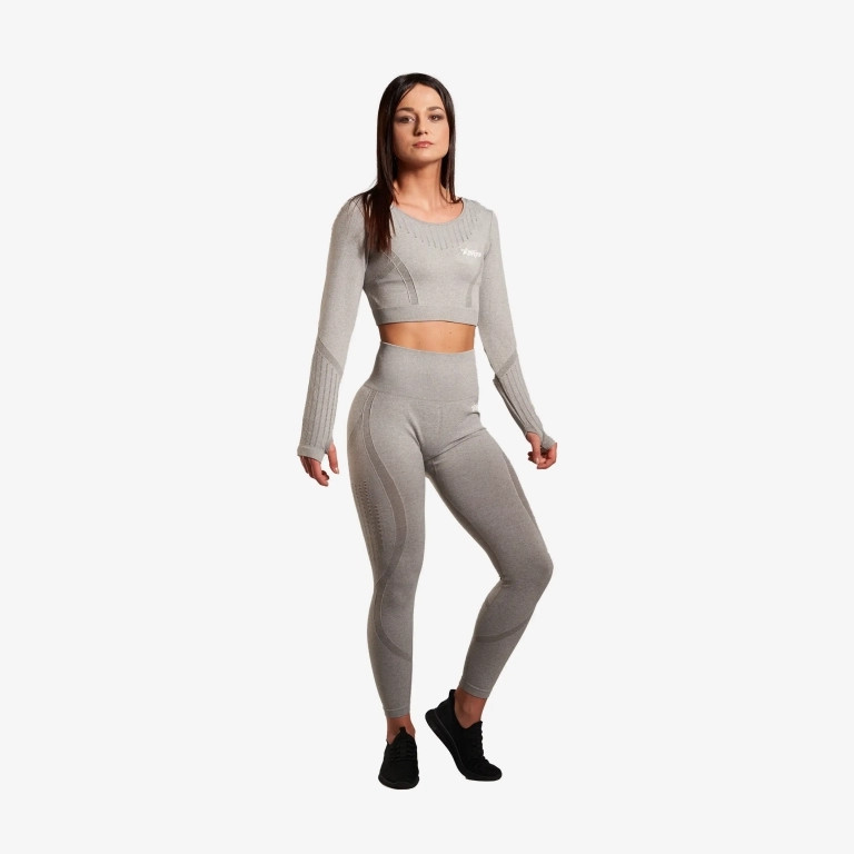 Forza High Waist Leggings - Pearl Grey - Medium-image-4c352251-72af-4622-919c-bd85847ca4a5-268857