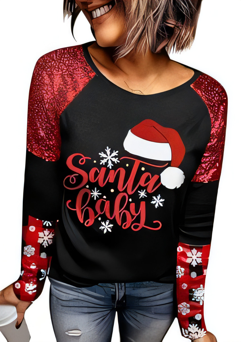 Women's Sequin Xmas Sweatshirt - Santa Baby M-image-8e6fc288-12d7-4009-890a-cb4b5c296682-114694