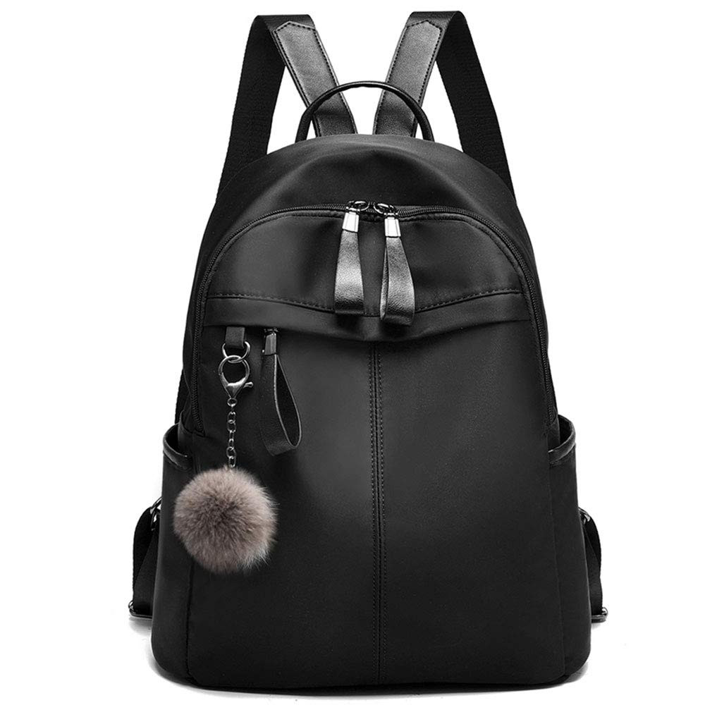 Women's Waterproof Nylon Backpack - Black L-image-6d6e5c1b-e277-44c1-871c-8d774937a809-187786