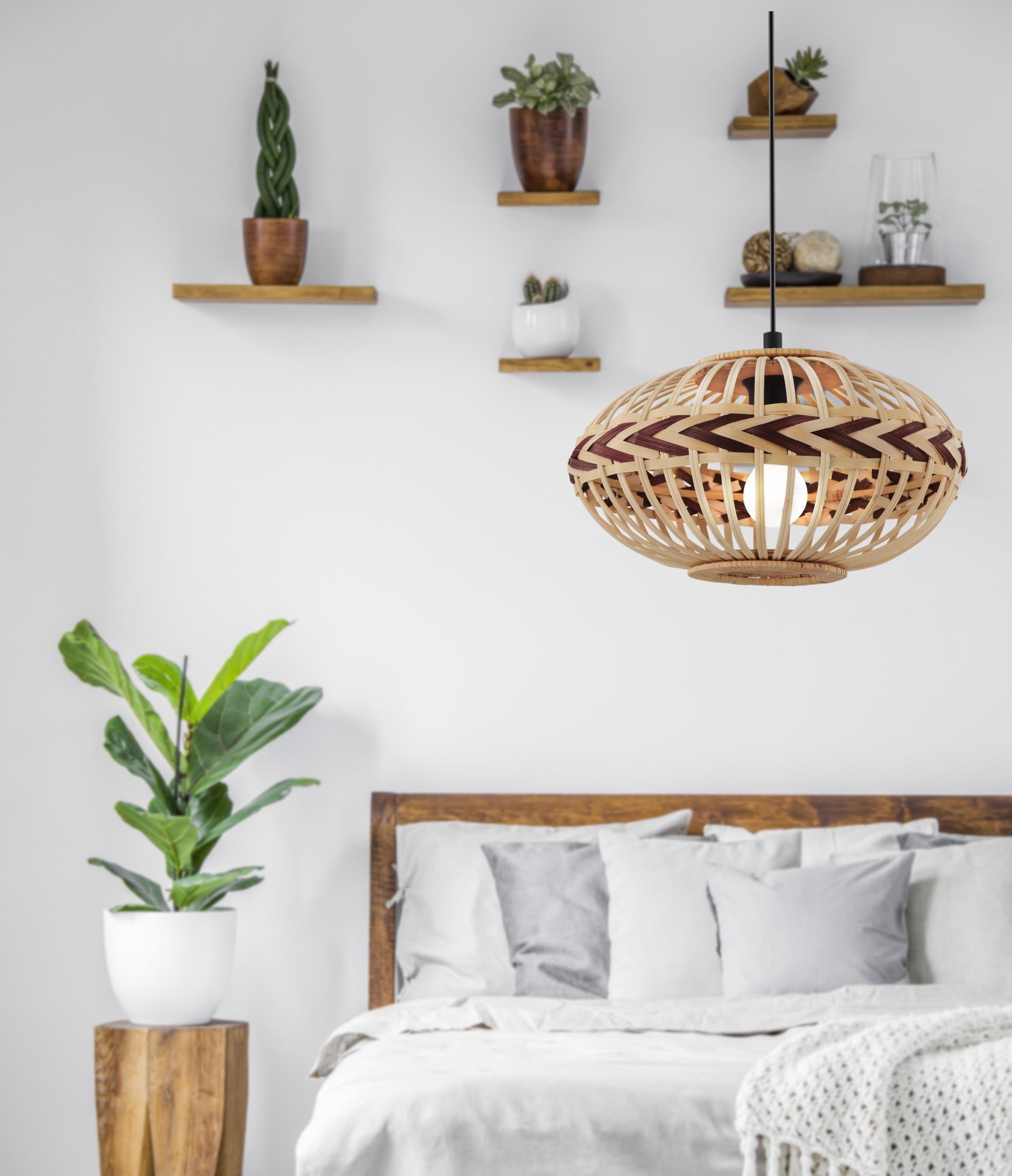 DONDARRION Single Pendant Light – Natural & Burgundy E27-image-89201c5d-125b-4d9c-aa54-23434f31e30a-169637