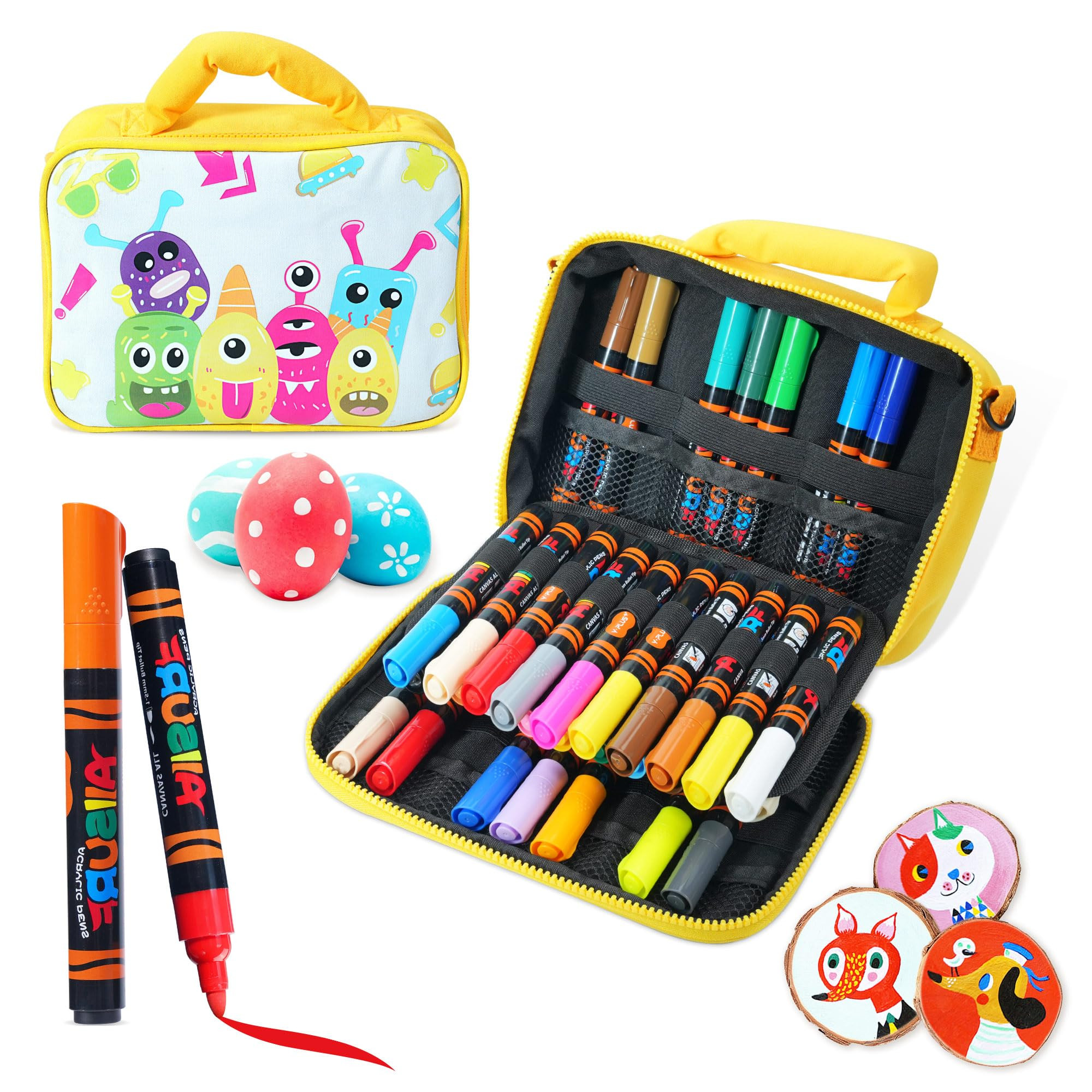 Acrylic Paint Pens Set of 24 - Yellow Bag-image-bc8a4f00-259e-480b-aa5c-757020e36d14-267076