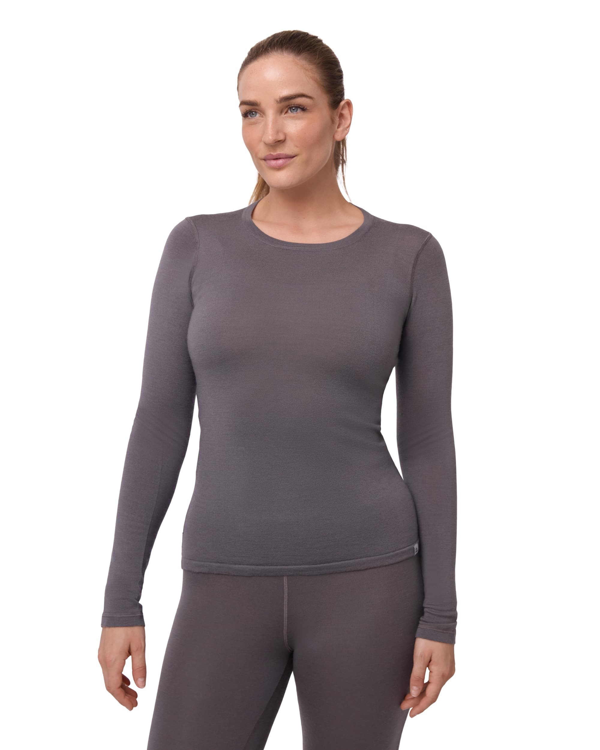Women's Merino Wool Thermal Top - Grey XL-image-e8b35a95-0044-4607-99cf-3e7b99f1aff8-1097